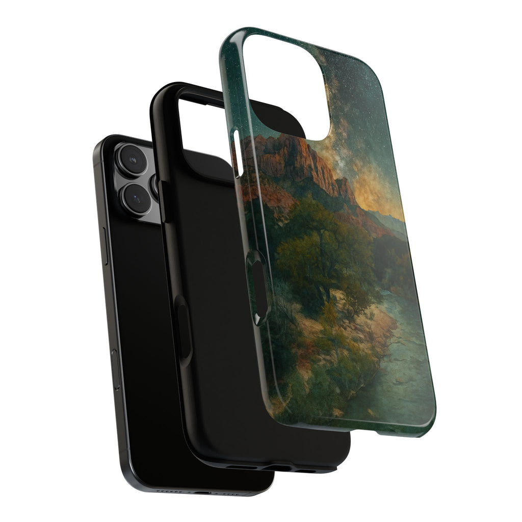 Zion National Park Milky Way Stars Phone Case - Perfect Gift for Nature Lovers and Park Enthusiasts