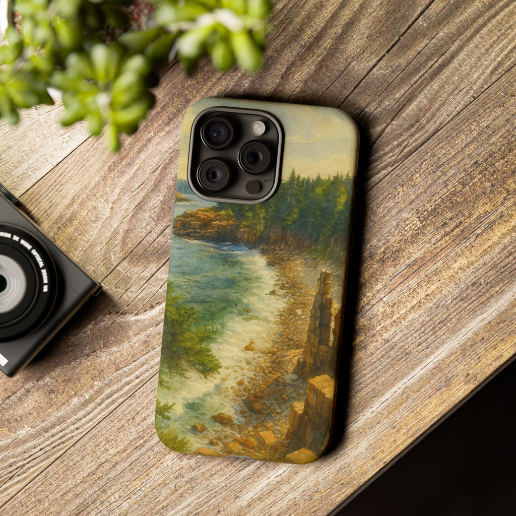 Acadia National Park Beach Phone Case - Perfect Gift for Nature Lovers and Park Enthusiasts