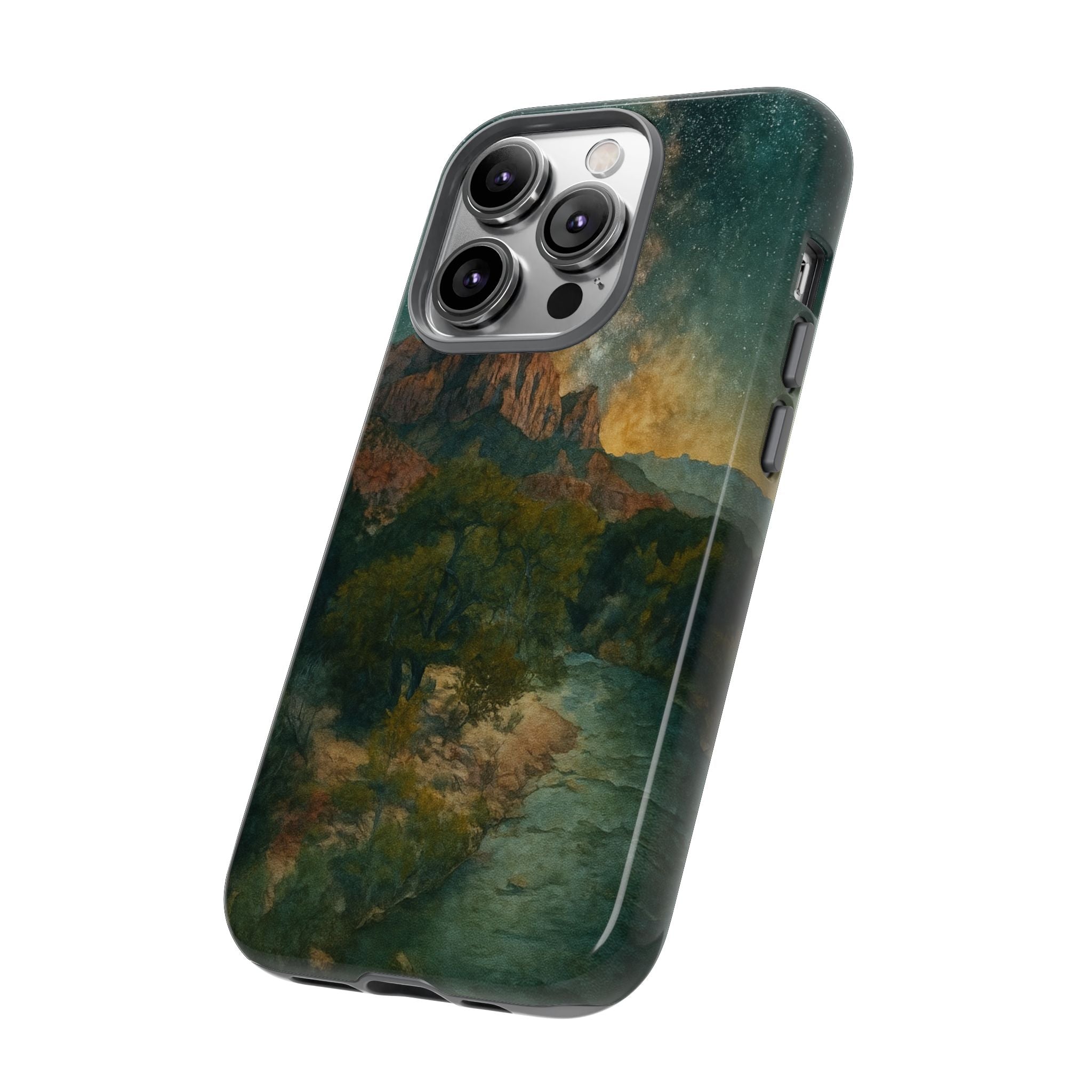 Zion National Park Milky Way Stars Phone Case - Perfect Gift for Nature Lovers and Park Enthusiasts