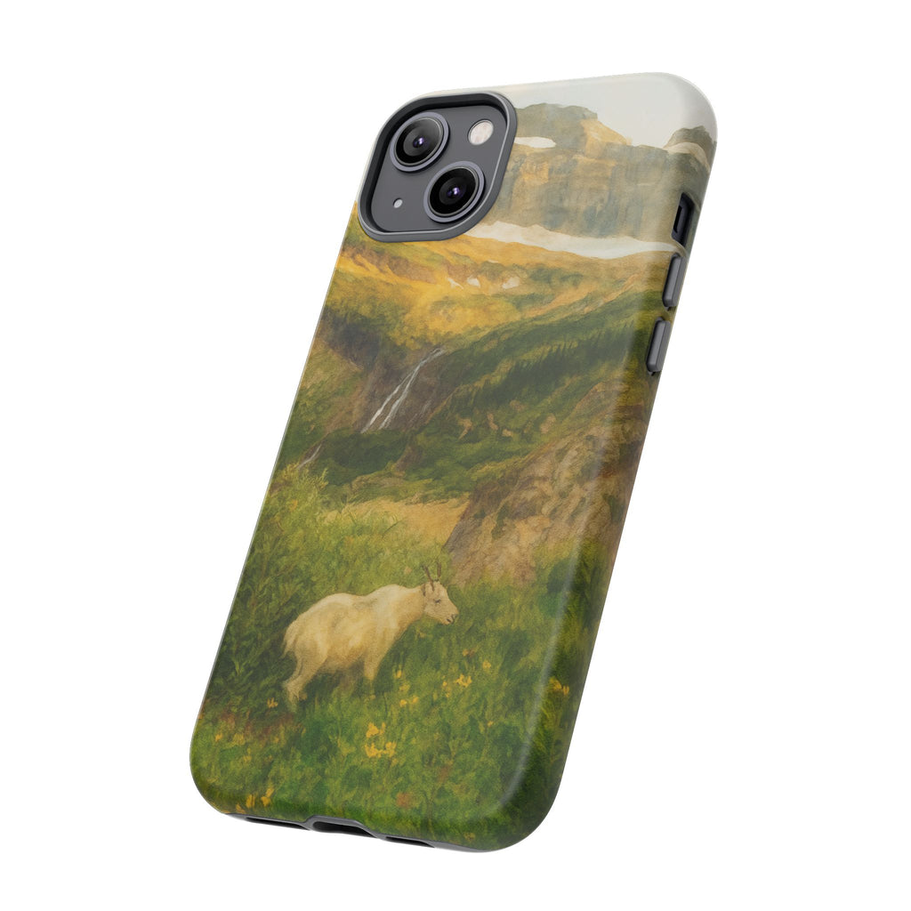 Glacier National Park Mountain Goat Phone Case - Perfect Gift for Nature Lovers and Park Enthusiasts