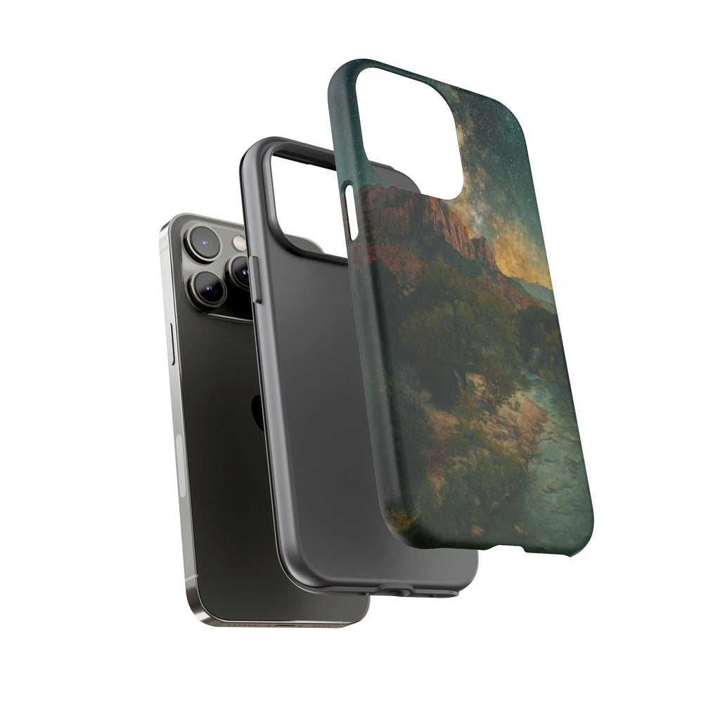 Zion National Park Milky Way Stars Phone Case - Perfect Gift for Nature Lovers and Park Enthusiasts