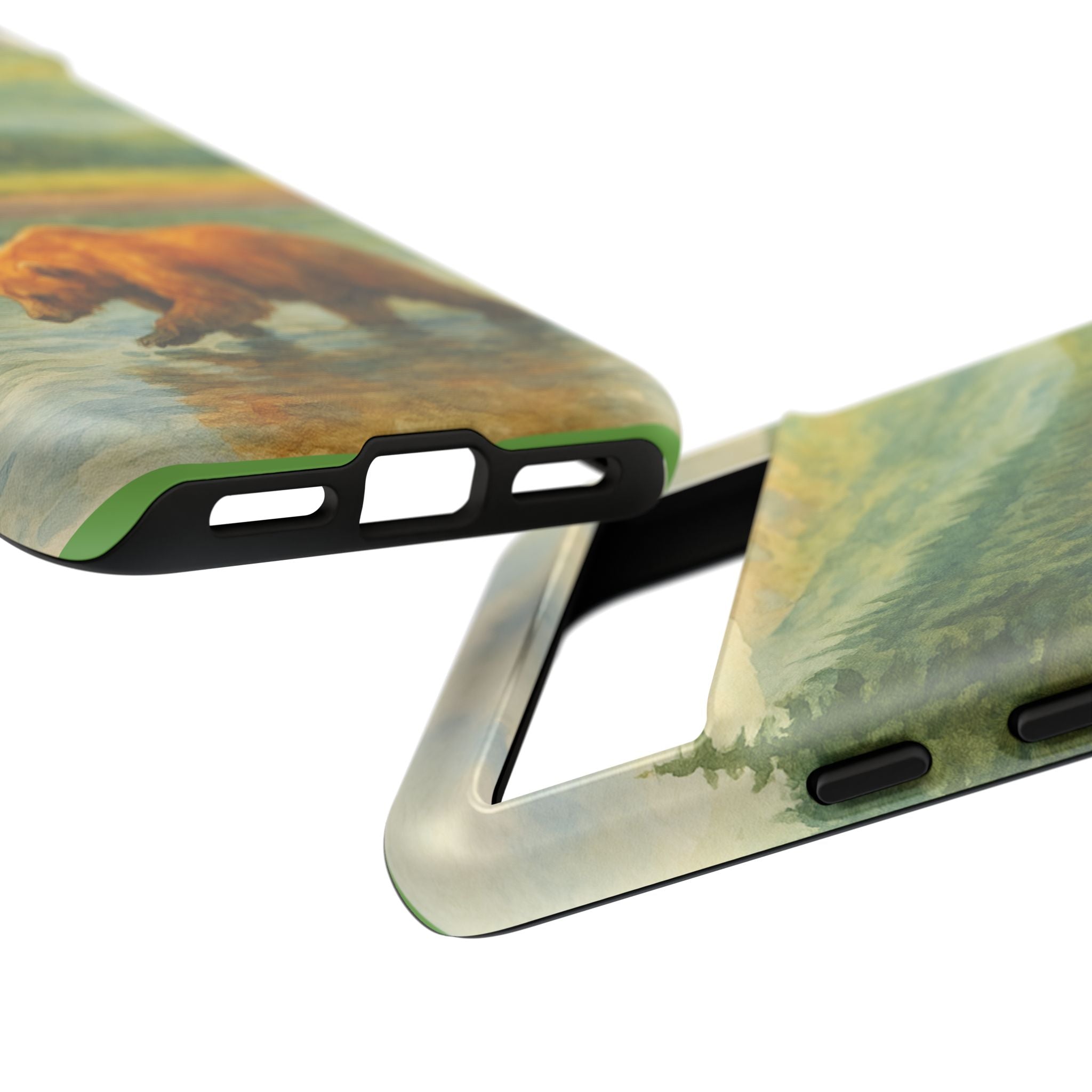 Scenic Bear Phone Case with, Tough & Protective Shell, Nature Lover Gift, Wildlife Art, Outdoor Adventure Accessory
