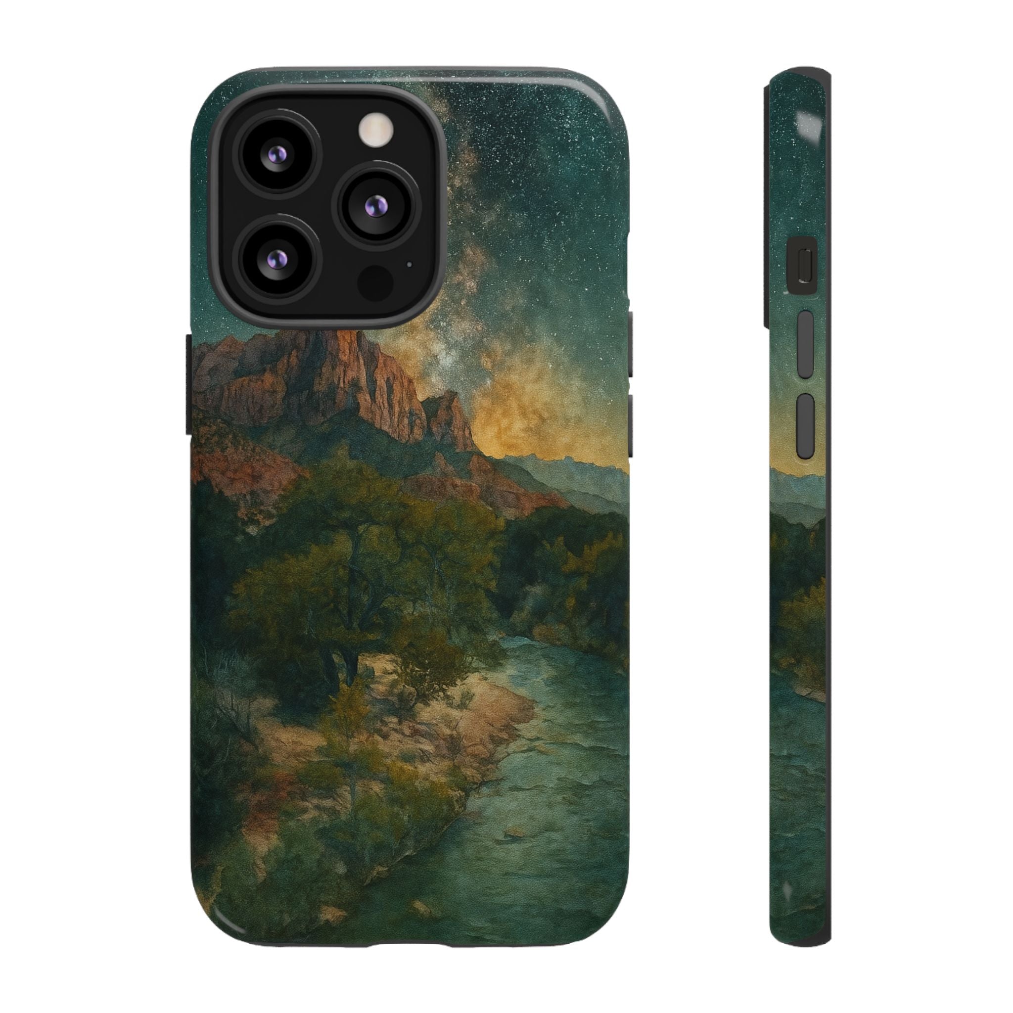 Zion National Park Milky Way Stars Phone Case - Perfect Gift for Nature Lovers and Park Enthusiasts