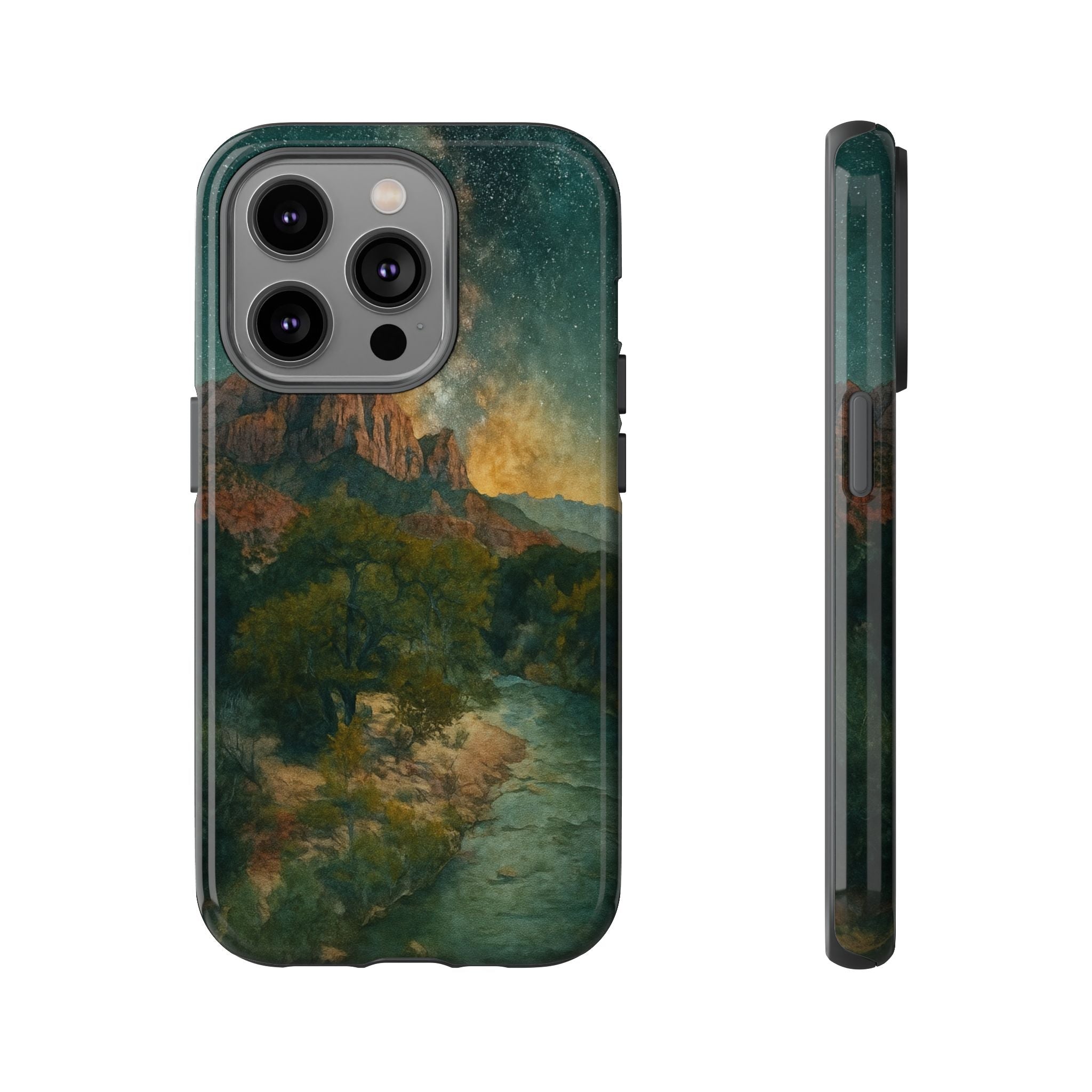 Zion National Park Milky Way Stars Phone Case - Perfect Gift for Nature Lovers and Park Enthusiasts