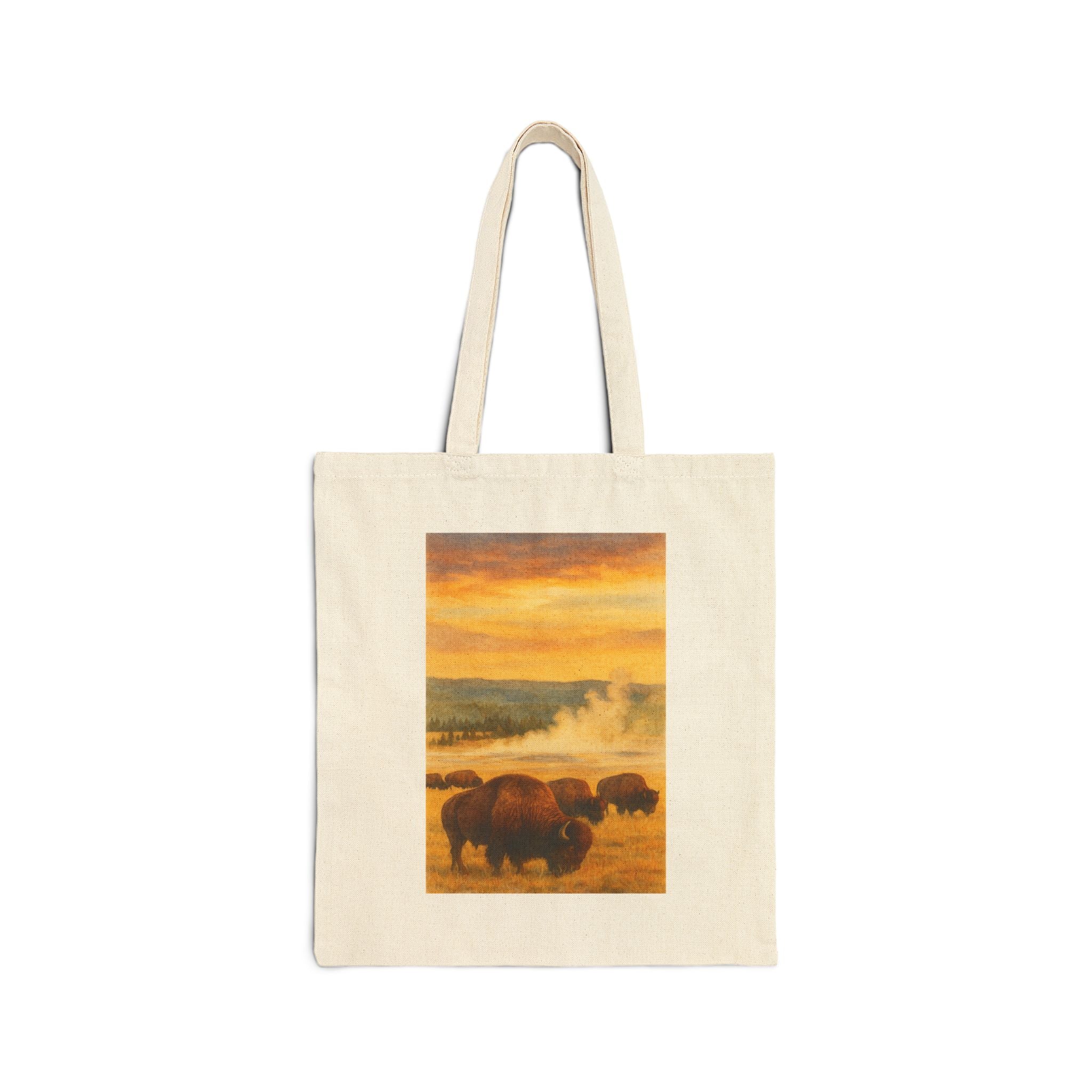 Yellowstone National Park Bison Tote Bag