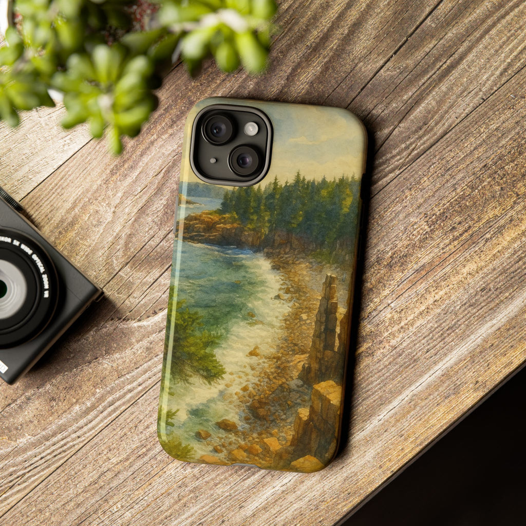 Acadia National Park Beach Phone Case - Perfect Gift for Nature Lovers and Park Enthusiasts