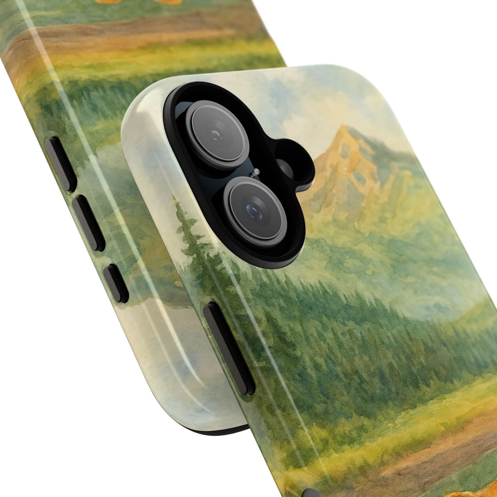 Scenic Bear Phone Case with, Tough & Protective Shell, Nature Lover Gift, Wildlife Art, Outdoor Adventure Accessory