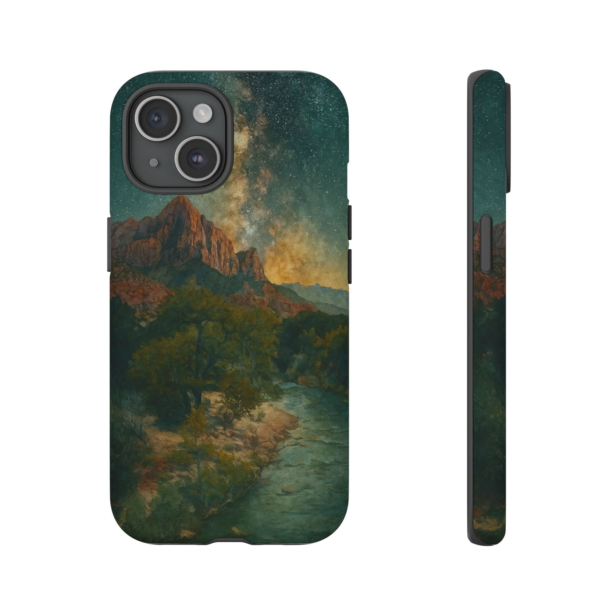 Zion National Park Milky Way Stars Phone Case - Perfect Gift for Nature Lovers and Park Enthusiasts