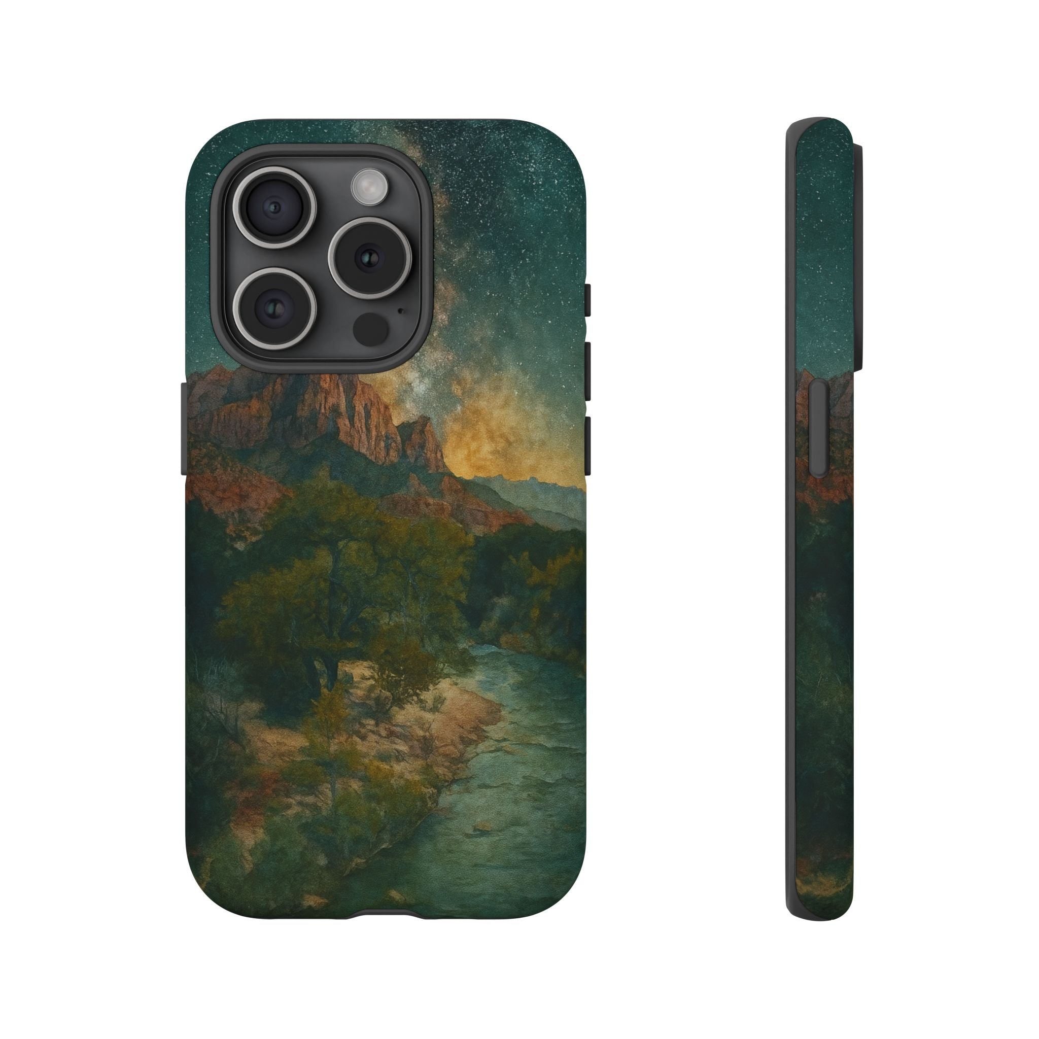 Zion National Park Milky Way Stars Phone Case - Perfect Gift for Nature Lovers and Park Enthusiasts