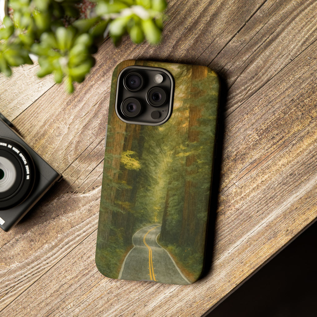 Redwoods National Park Road Phone Case - Perfect Gift for Nature Lovers and Park Enthusiasts