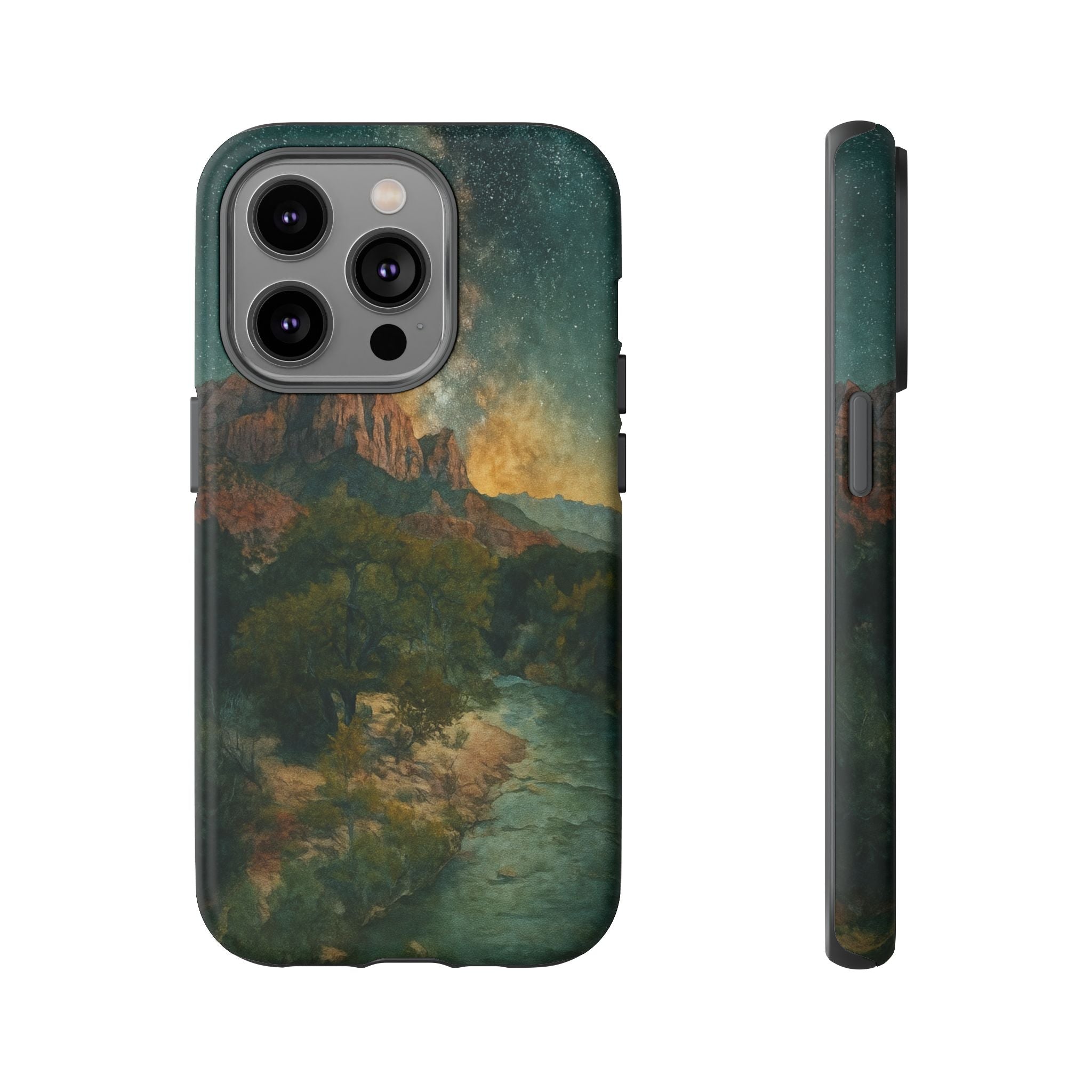 Zion National Park Milky Way Stars Phone Case - Perfect Gift for Nature Lovers and Park Enthusiasts