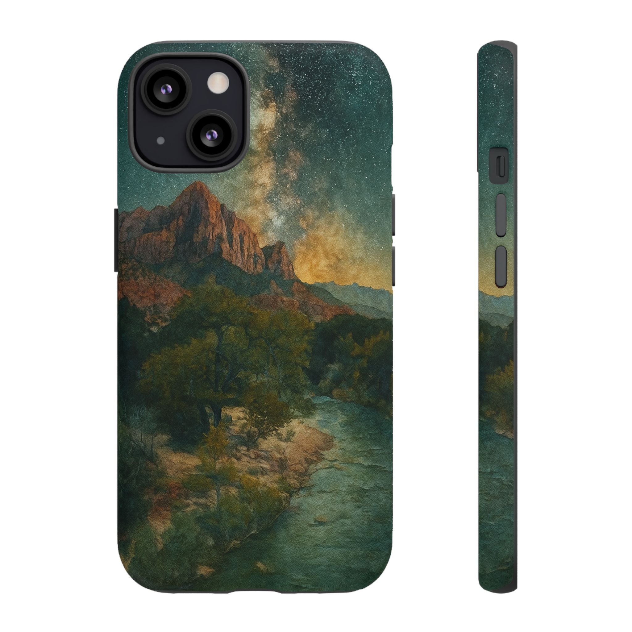 Zion National Park Milky Way Stars Phone Case - Perfect Gift for Nature Lovers and Park Enthusiasts