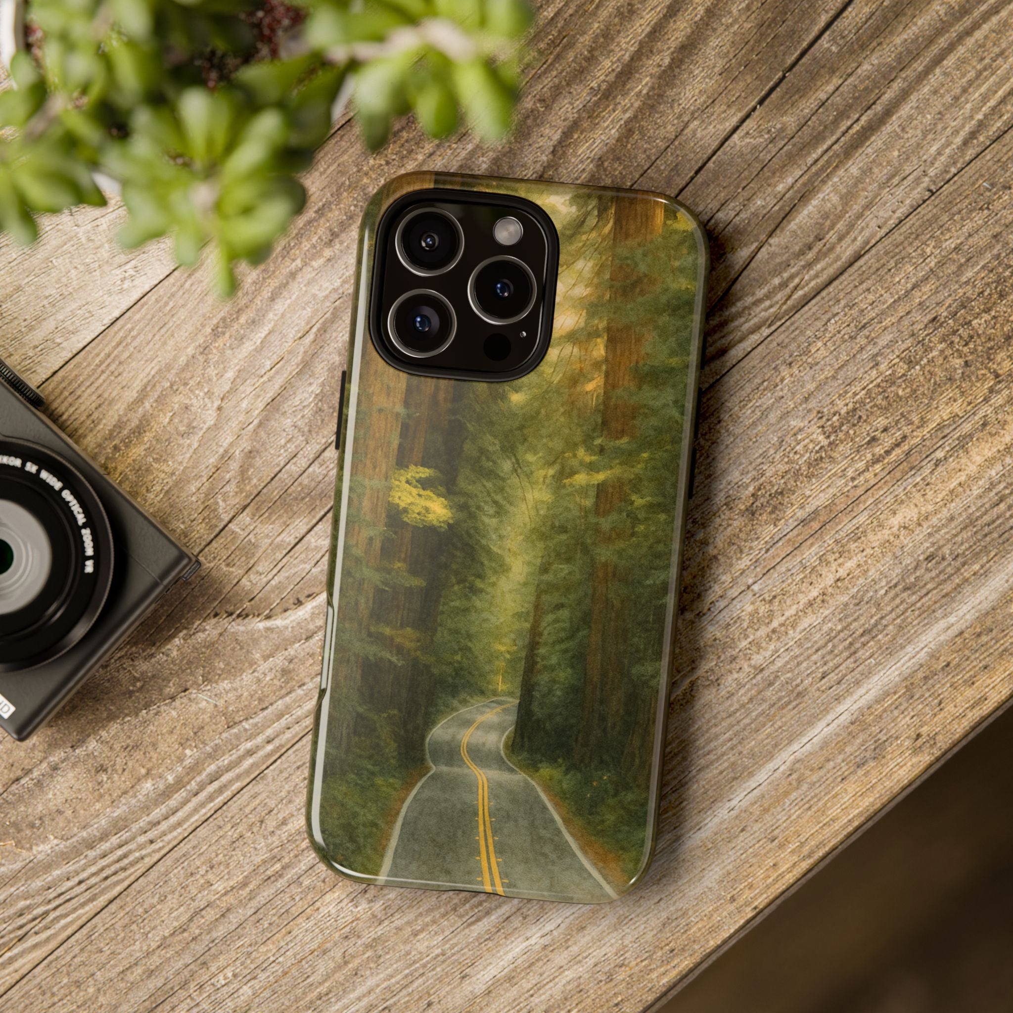 Redwoods National Park Road Phone Case - Perfect Gift for Nature Lovers and Park Enthusiasts