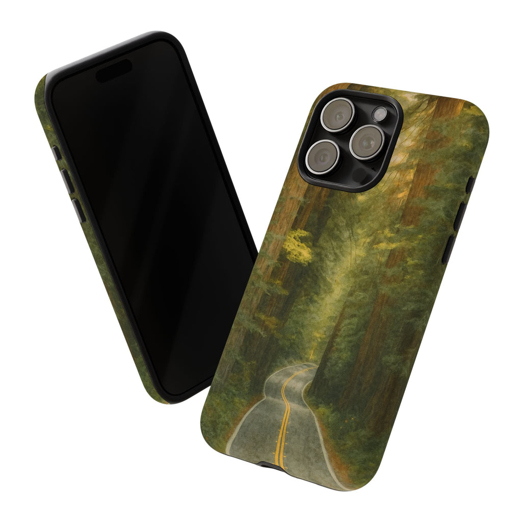 Redwoods National Park Road Phone Case - Perfect Gift for Nature Lovers and Park Enthusiasts
