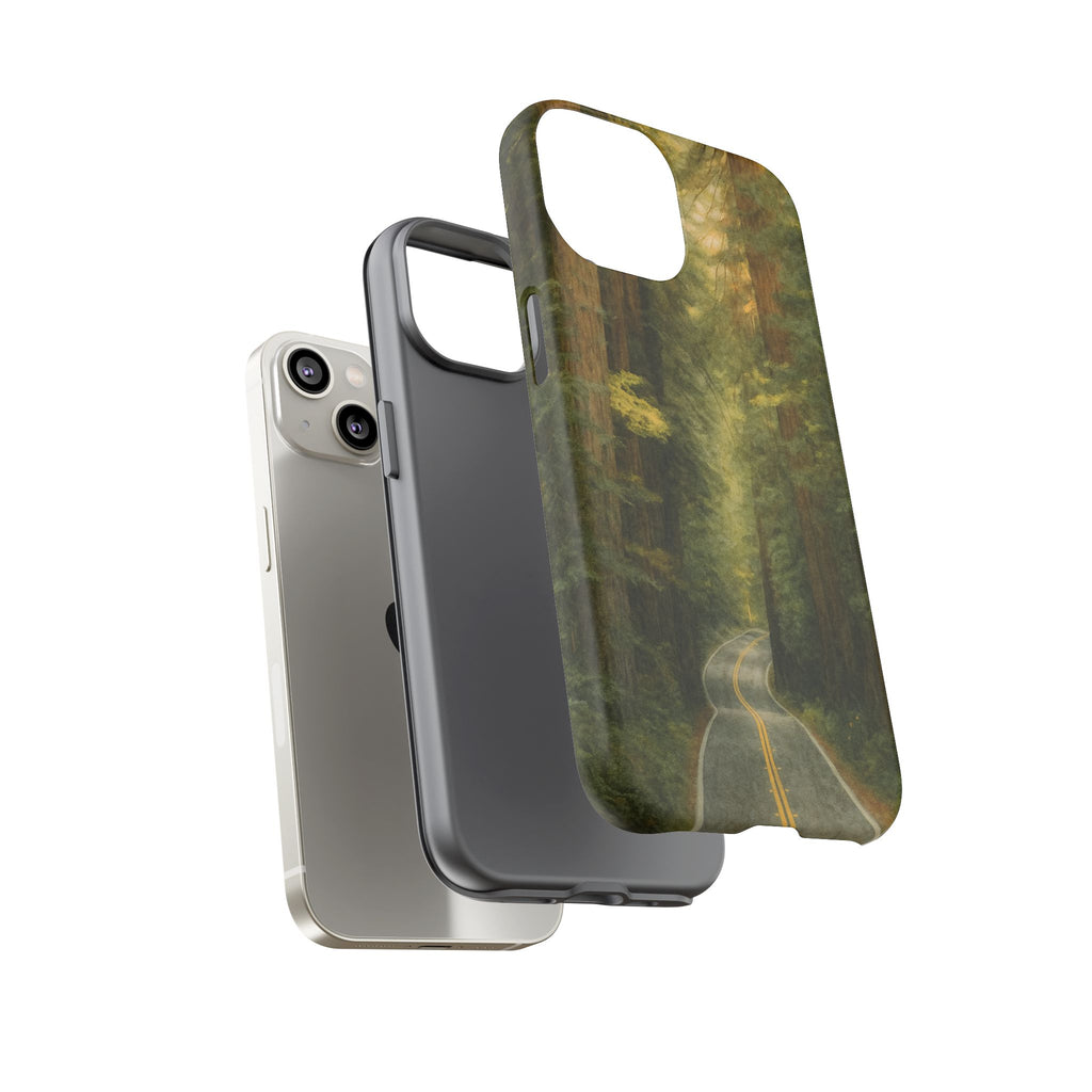 Redwoods National Park Road Phone Case - Perfect Gift for Nature Lovers and Park Enthusiasts