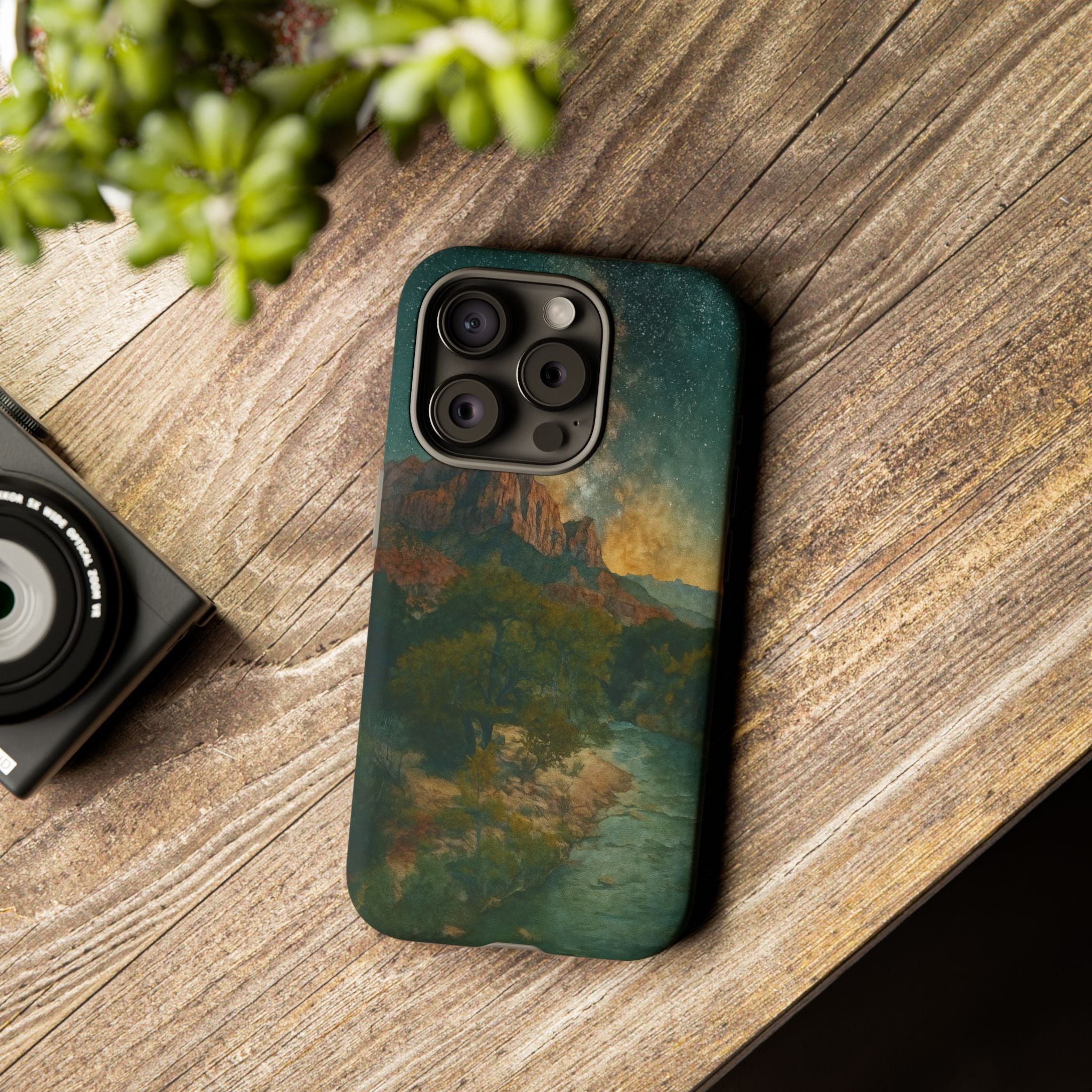 Zion National Park Milky Way Stars Phone Case - Perfect Gift for Nature Lovers and Park Enthusiasts