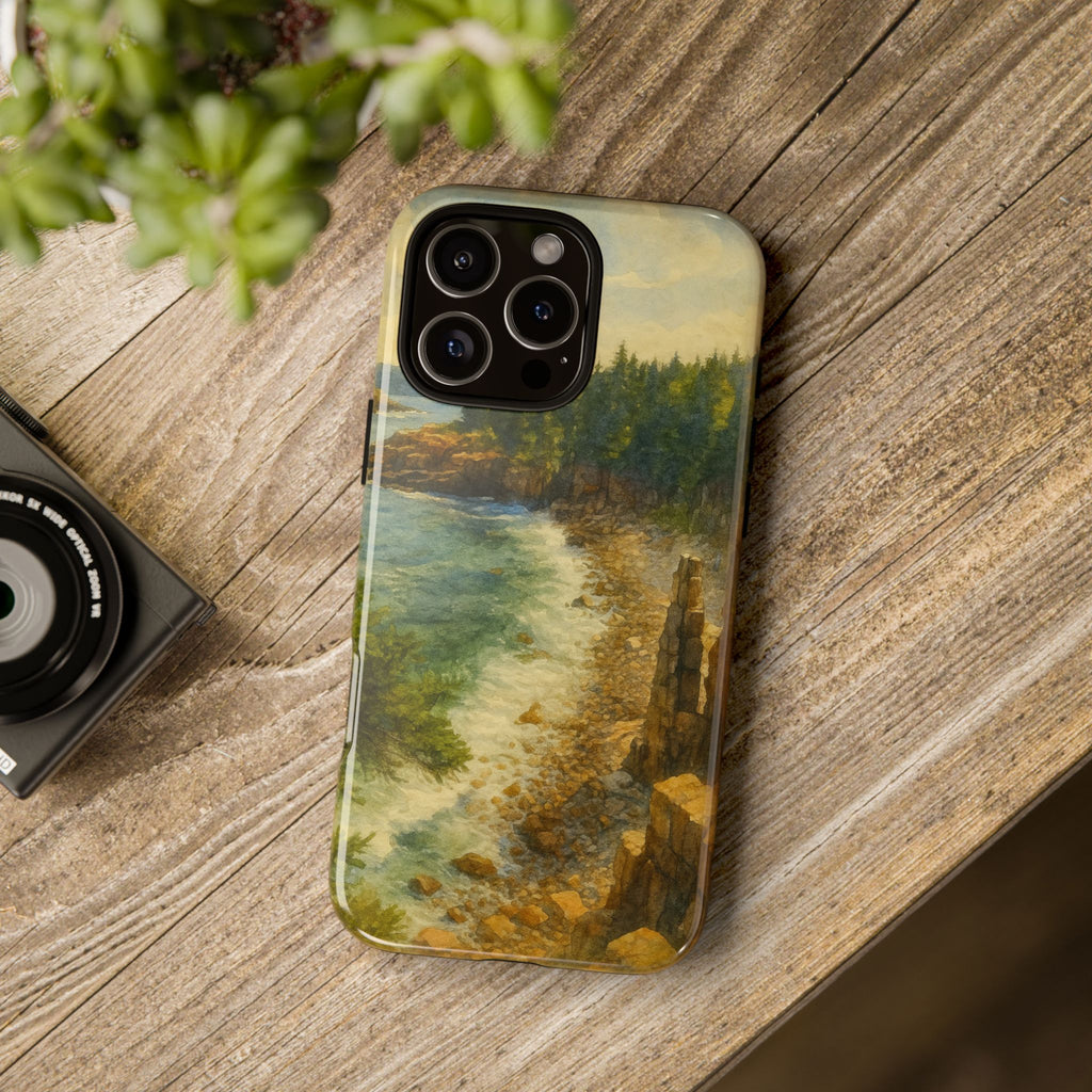 Acadia National Park Beach Phone Case - Perfect Gift for Nature Lovers and Park Enthusiasts