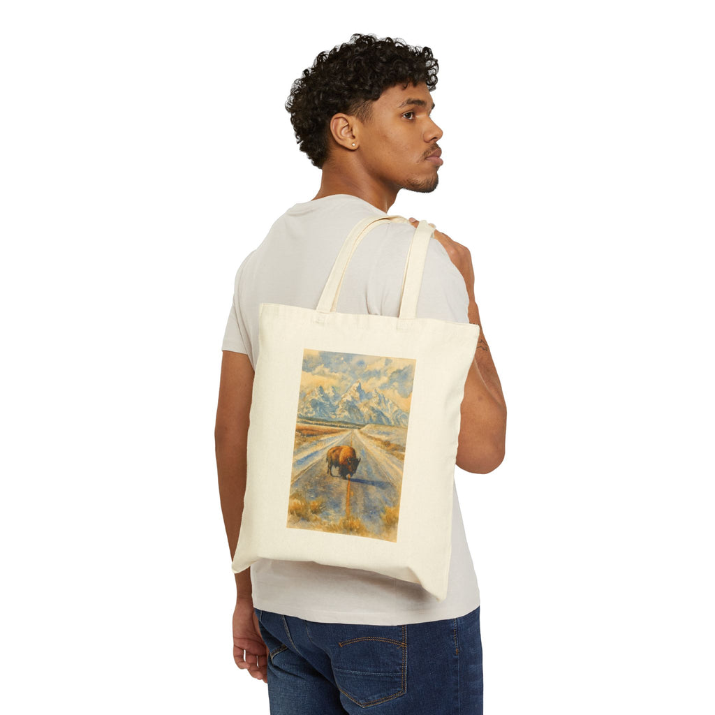 Grand Teton National Park Wild Bison Tote Bag