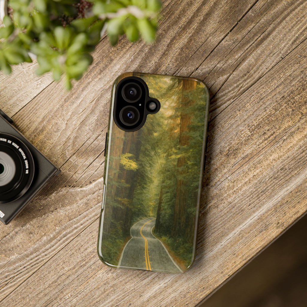 Redwoods National Park Road Phone Case - Perfect Gift for Nature Lovers and Park Enthusiasts