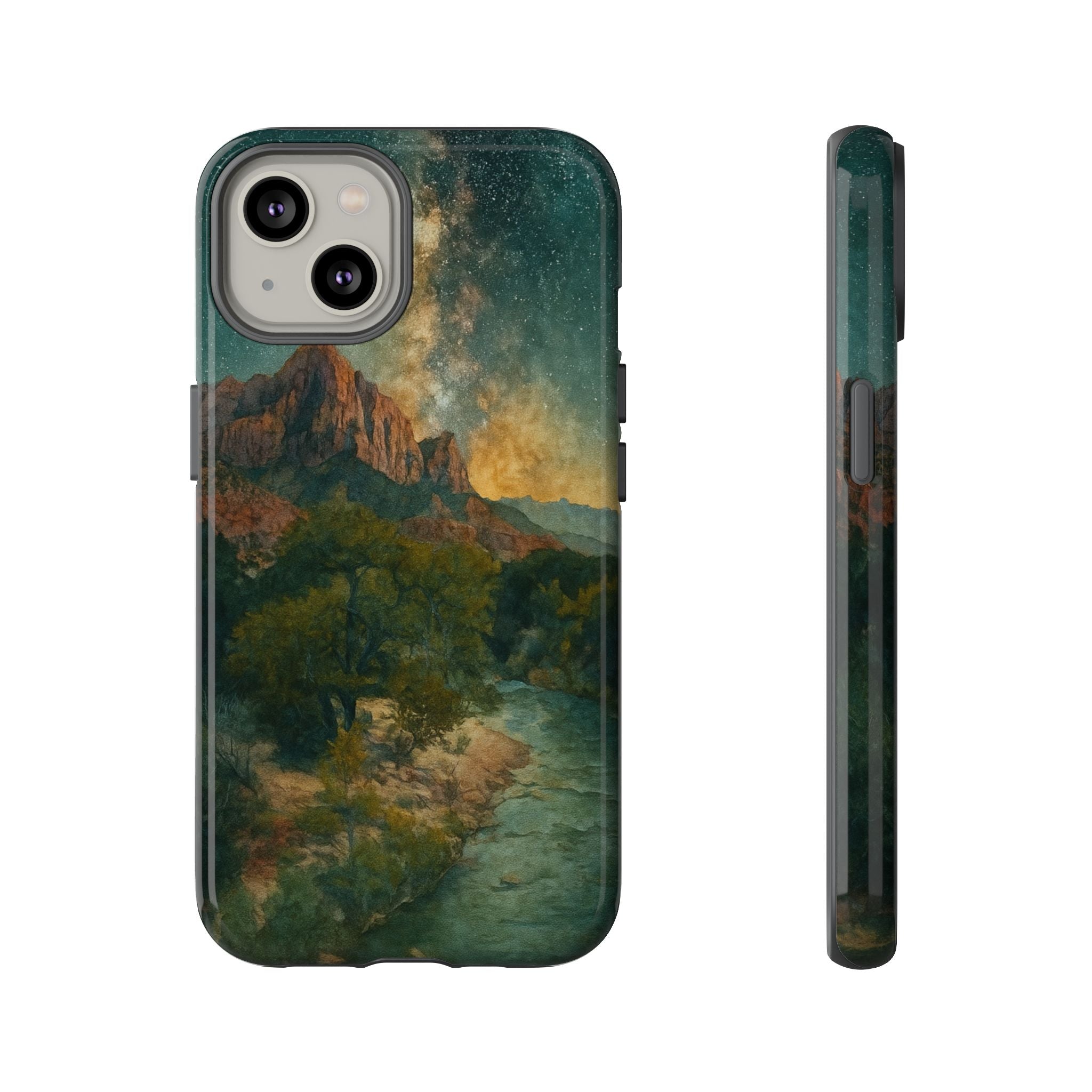 Zion National Park Milky Way Stars Phone Case - Perfect Gift for Nature Lovers and Park Enthusiasts