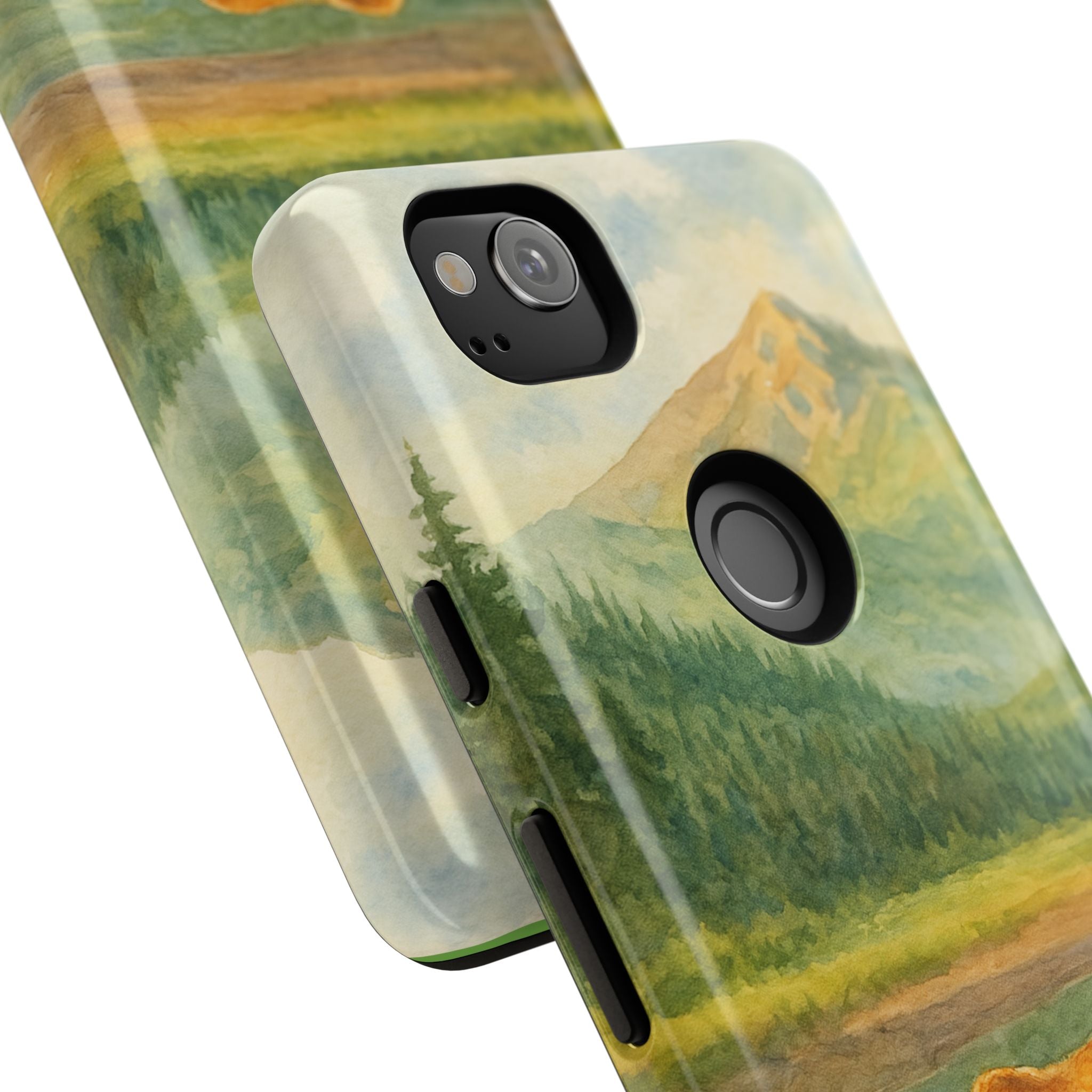 Scenic Bear Phone Case with, Tough & Protective Shell, Nature Lover Gift, Wildlife Art, Outdoor Adventure Accessory