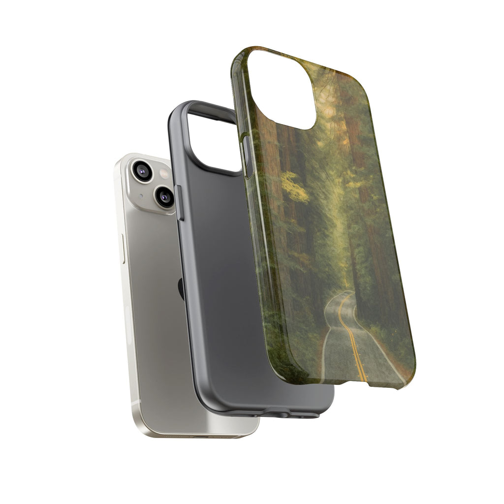 Redwoods National Park Road Phone Case - Perfect Gift for Nature Lovers and Park Enthusiasts