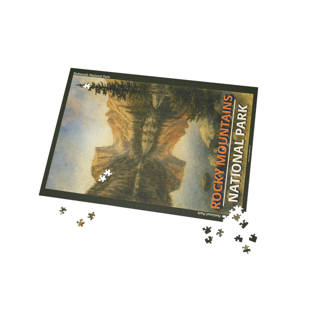 Rocky Mountains National Park Dawn Scenic 1000-Piece Puzzle - Jigsaw Puzzle