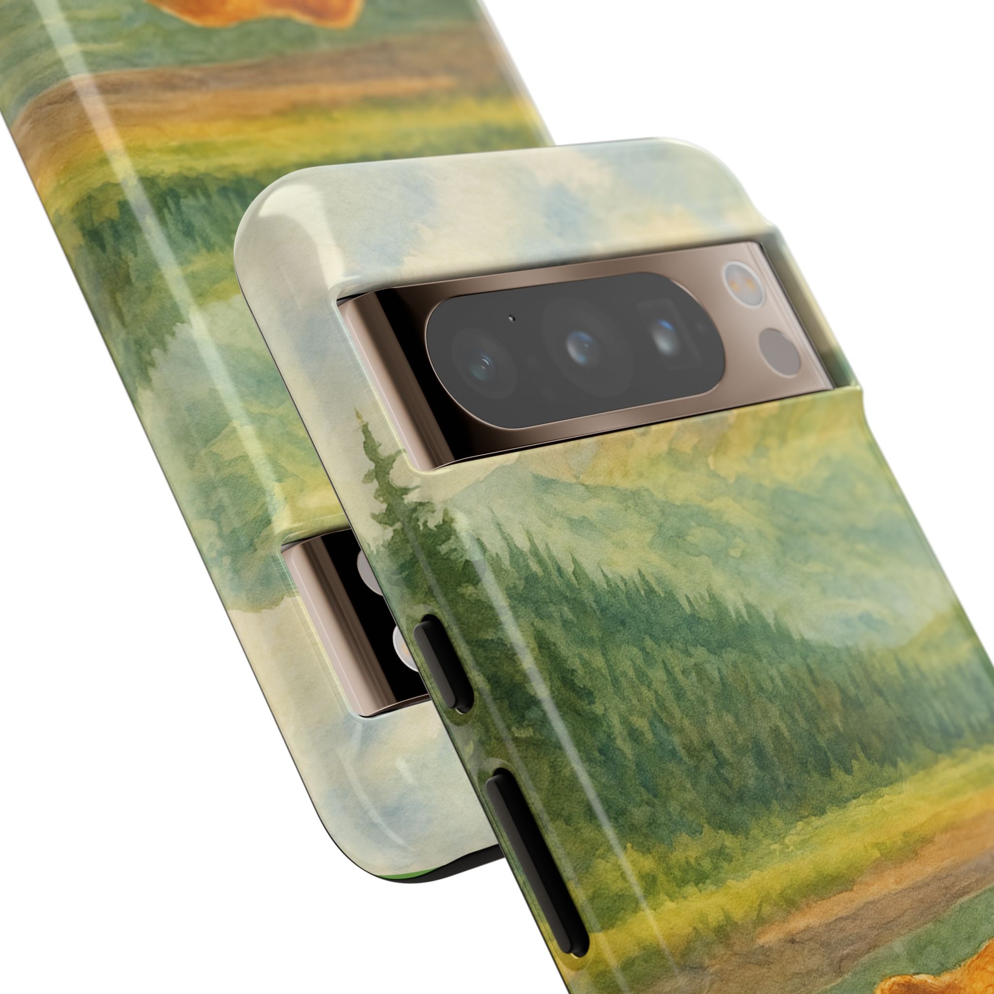 Scenic Bear Phone Case with, Tough & Protective Shell, Nature Lover Gift, Wildlife Art, Outdoor Adventure Accessory