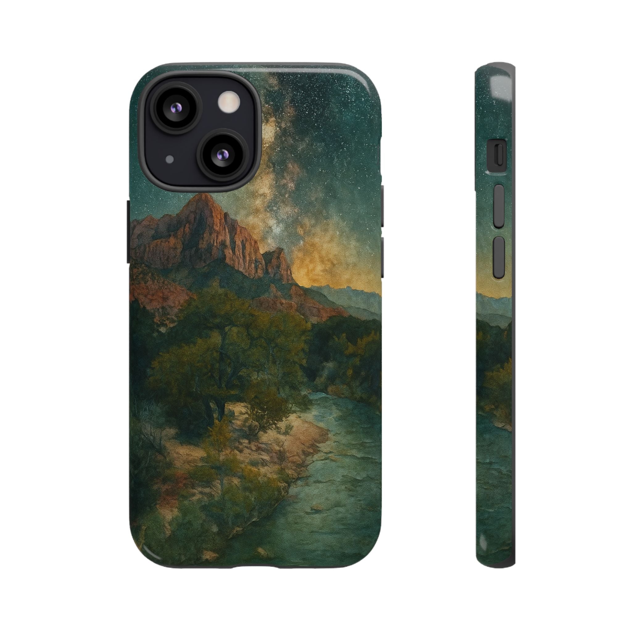 Zion National Park Milky Way Stars Phone Case - Perfect Gift for Nature Lovers and Park Enthusiasts