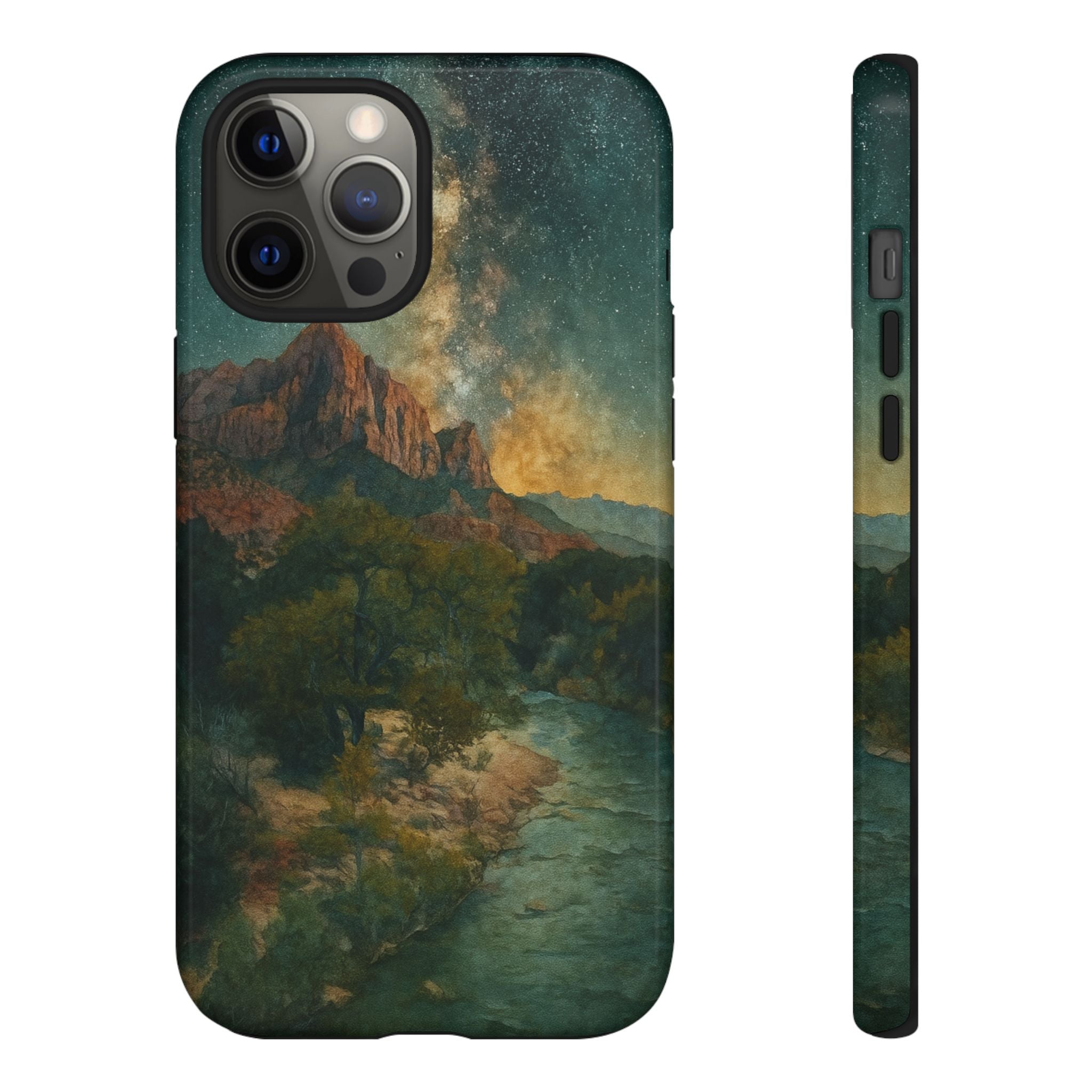Zion National Park Milky Way Stars Phone Case - Perfect Gift for Nature Lovers and Park Enthusiasts