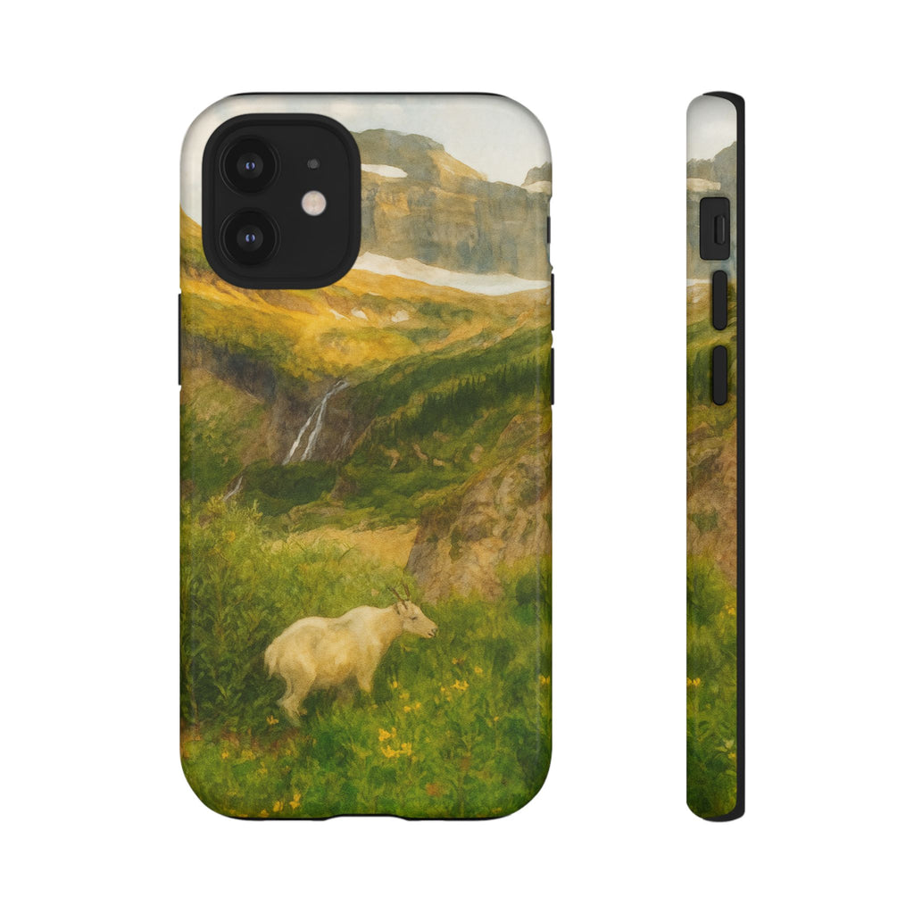 Glacier National Park Mountain Goat Phone Case - Perfect Gift for Nature Lovers and Park Enthusiasts