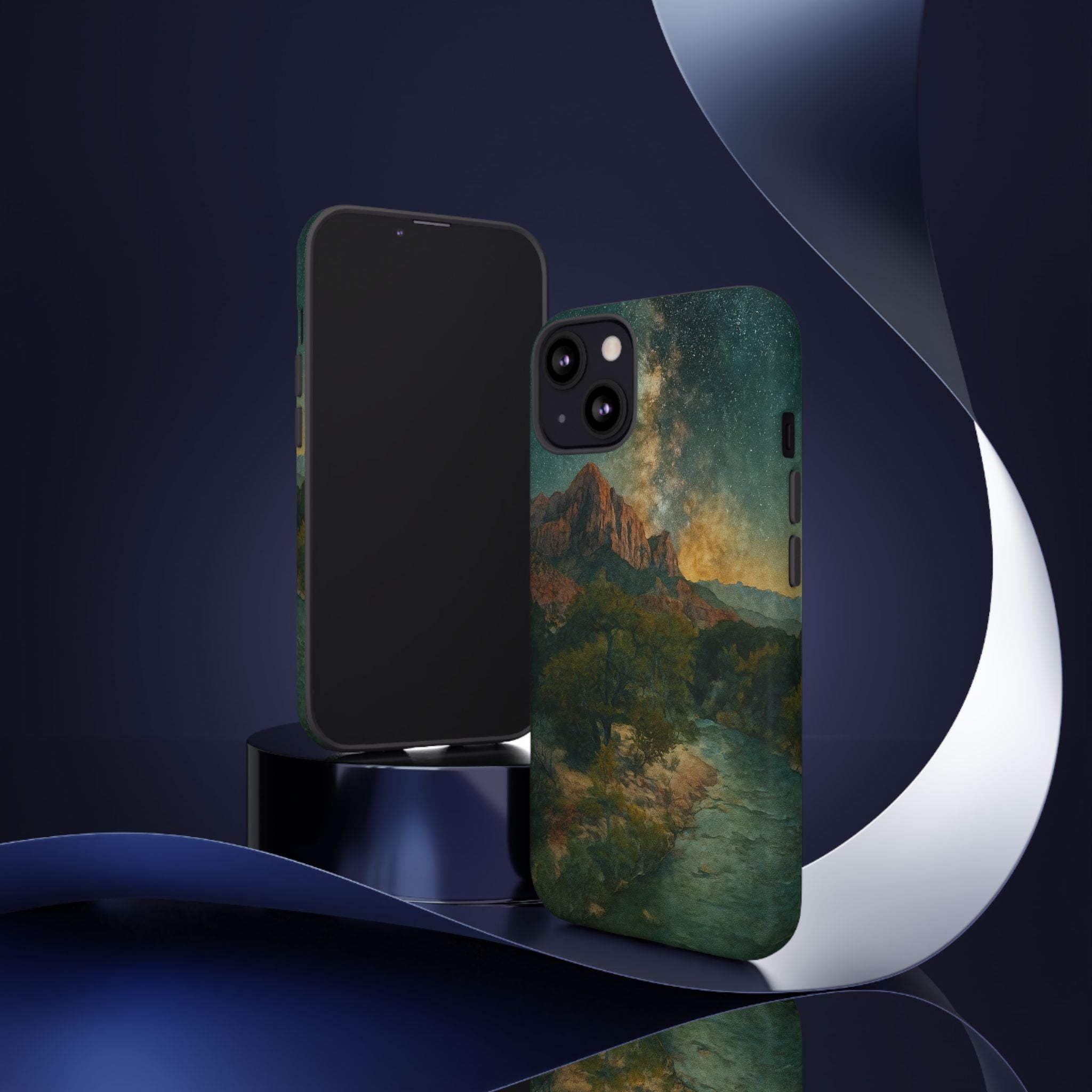 Zion National Park Milky Way Stars Phone Case - Perfect Gift for Nature Lovers and Park Enthusiasts
