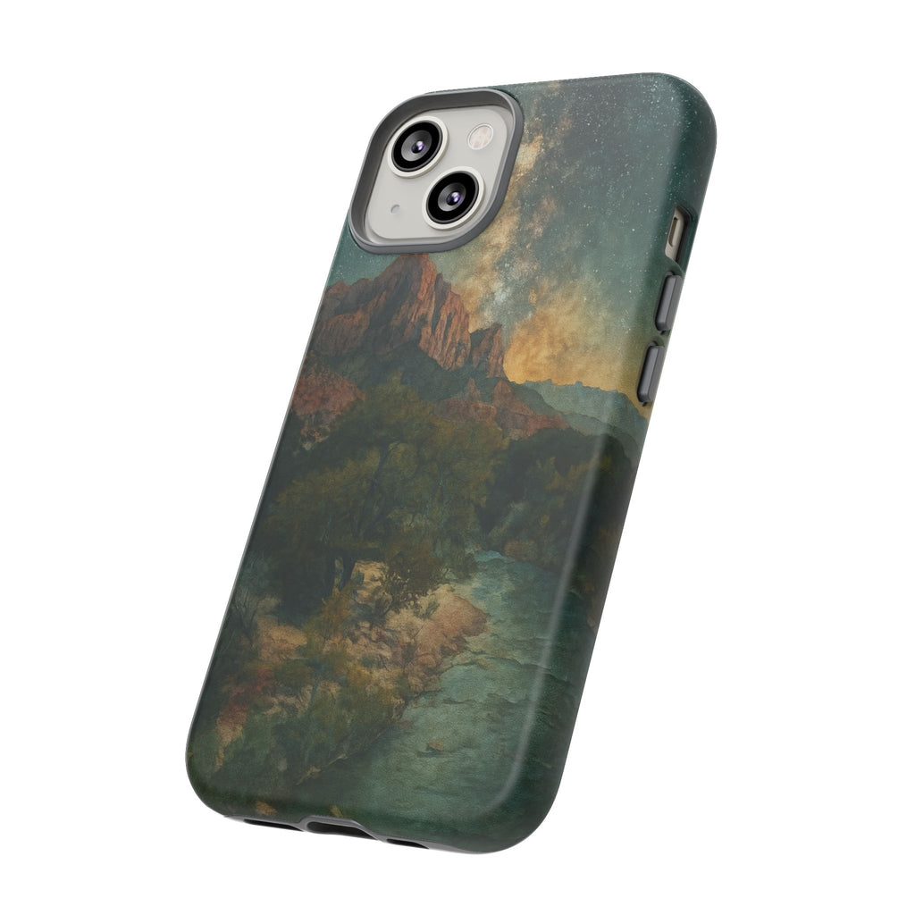 Zion National Park Milky Way Stars Phone Case - Perfect Gift for Nature Lovers and Park Enthusiasts