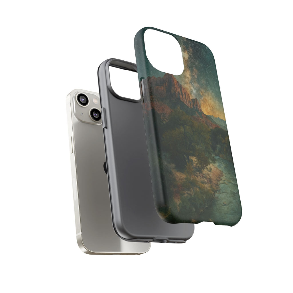 Zion National Park Milky Way Stars Phone Case - Perfect Gift for Nature Lovers and Park Enthusiasts