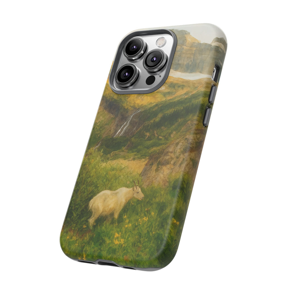 Glacier National Park Mountain Goat Phone Case - Perfect Gift for Nature Lovers and Park Enthusiasts