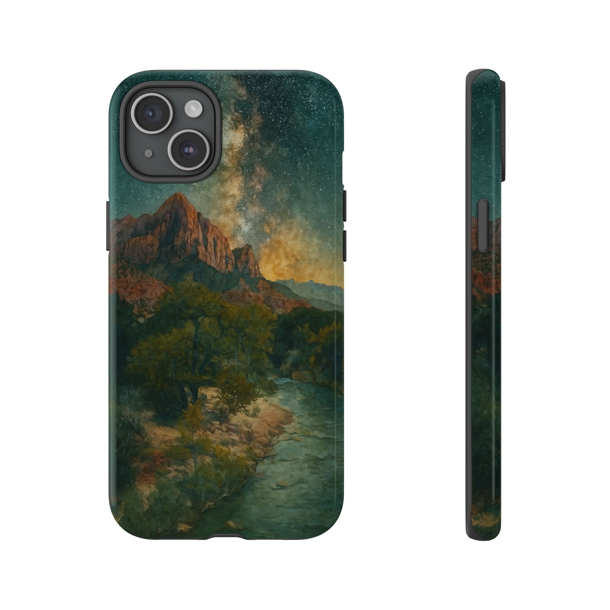 Zion National Park Milky Way Stars Phone Case - Perfect Gift for Nature Lovers and Park Enthusiasts