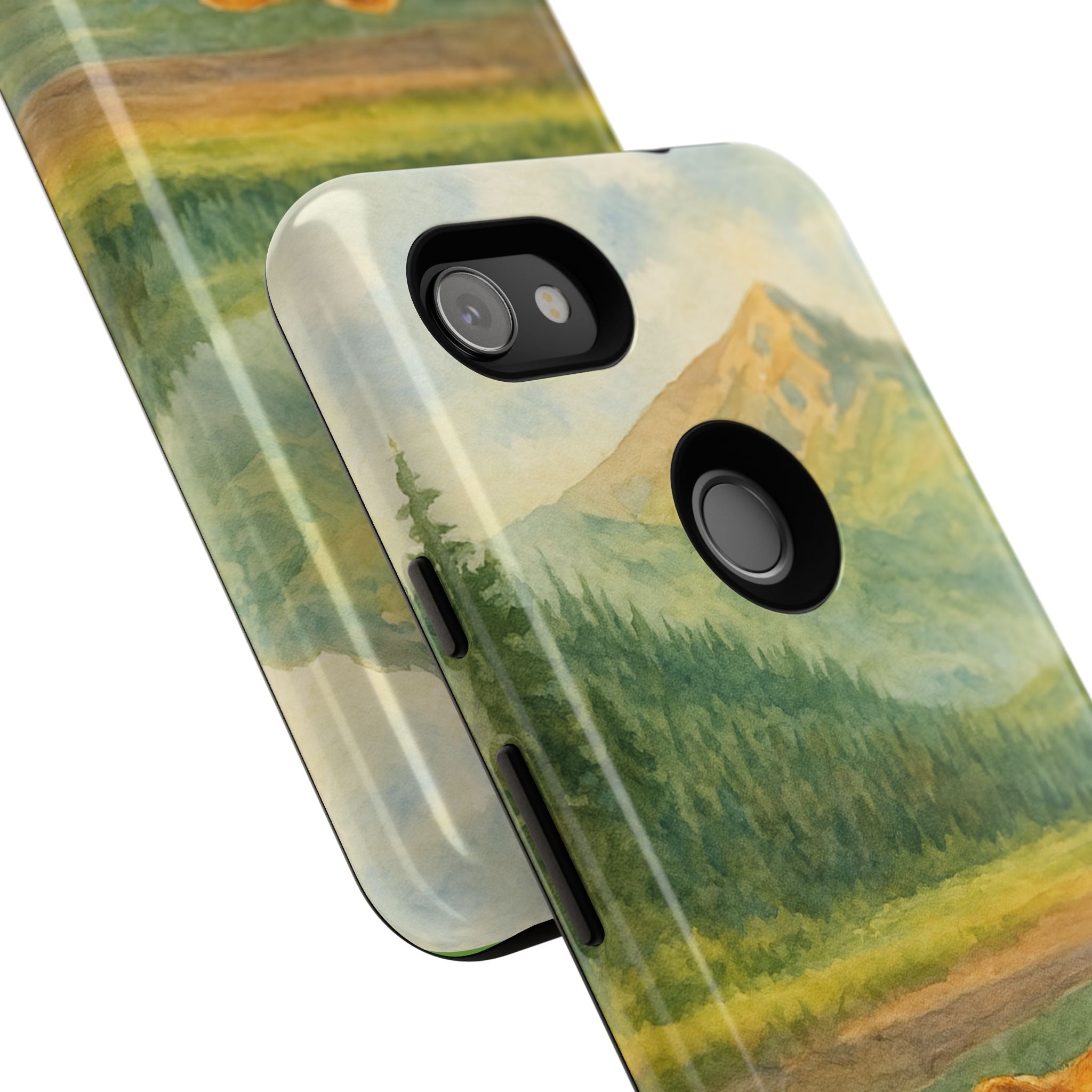 Scenic Bear Phone Case with, Tough & Protective Shell, Nature Lover Gift, Wildlife Art, Outdoor Adventure Accessory
