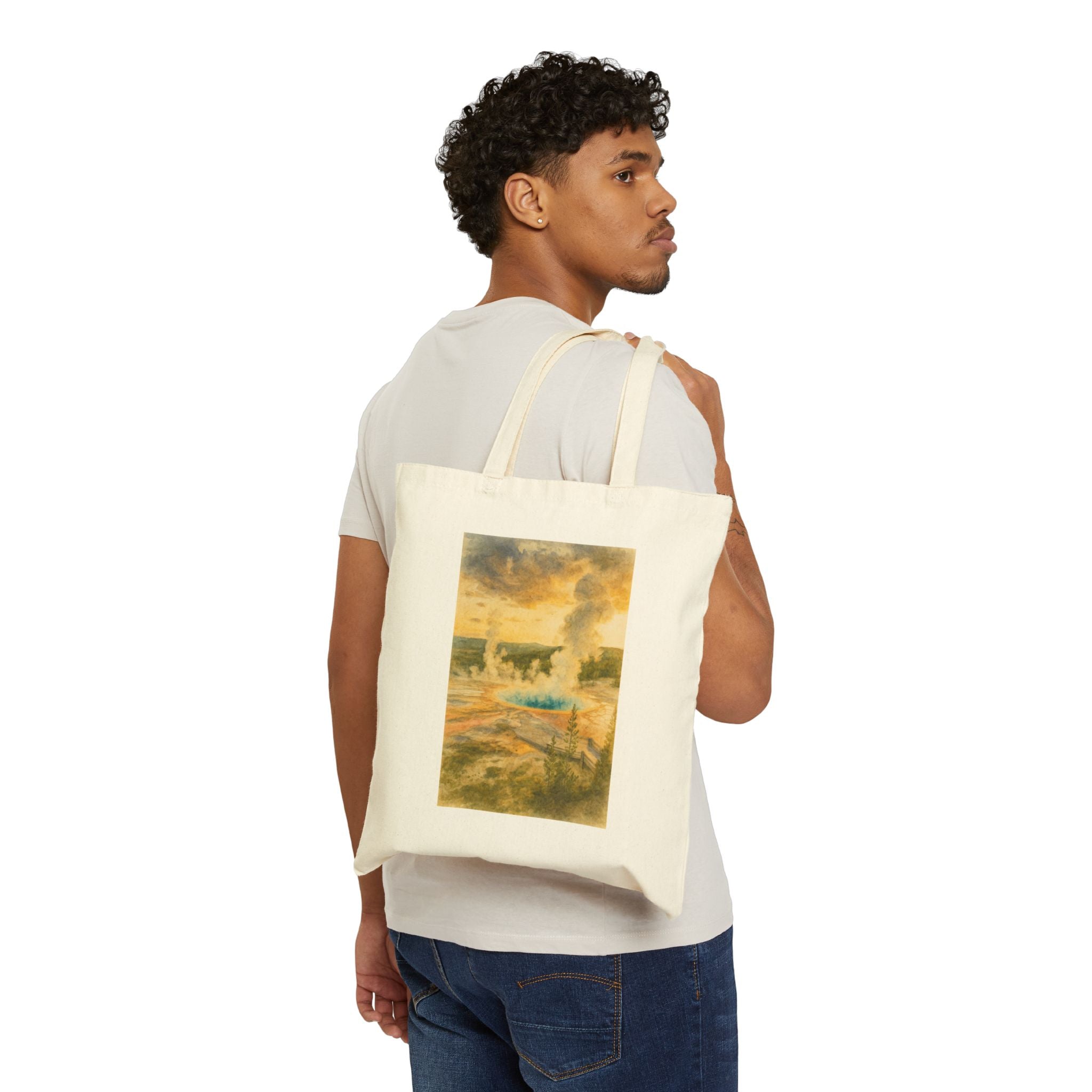 Yellowstone Hot Spring National Park Tote Bag