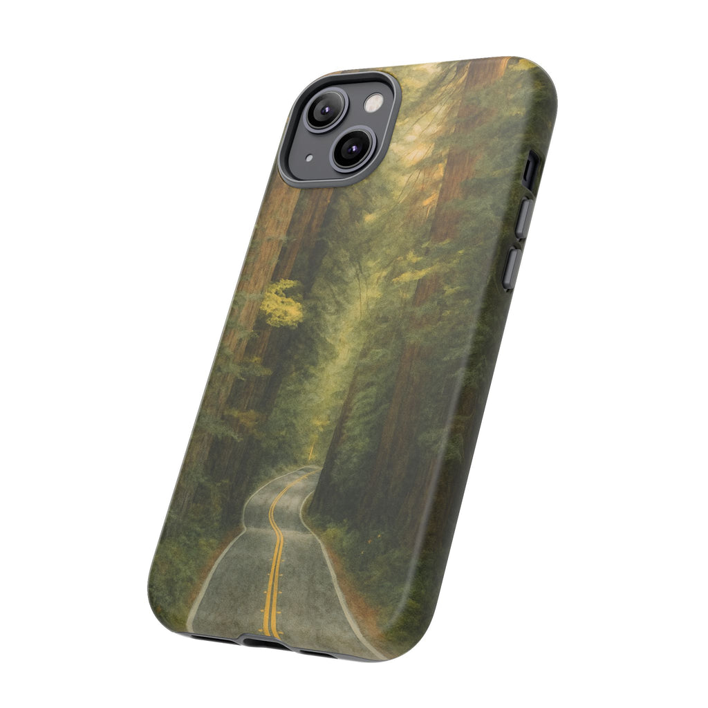 Redwoods National Park Road Phone Case - Perfect Gift for Nature Lovers and Park Enthusiasts
