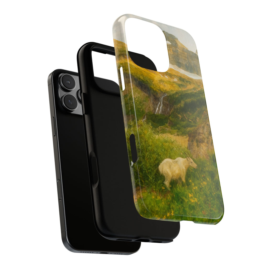 Glacier National Park Mountain Goat Phone Case - Perfect Gift for Nature Lovers and Park Enthusiasts