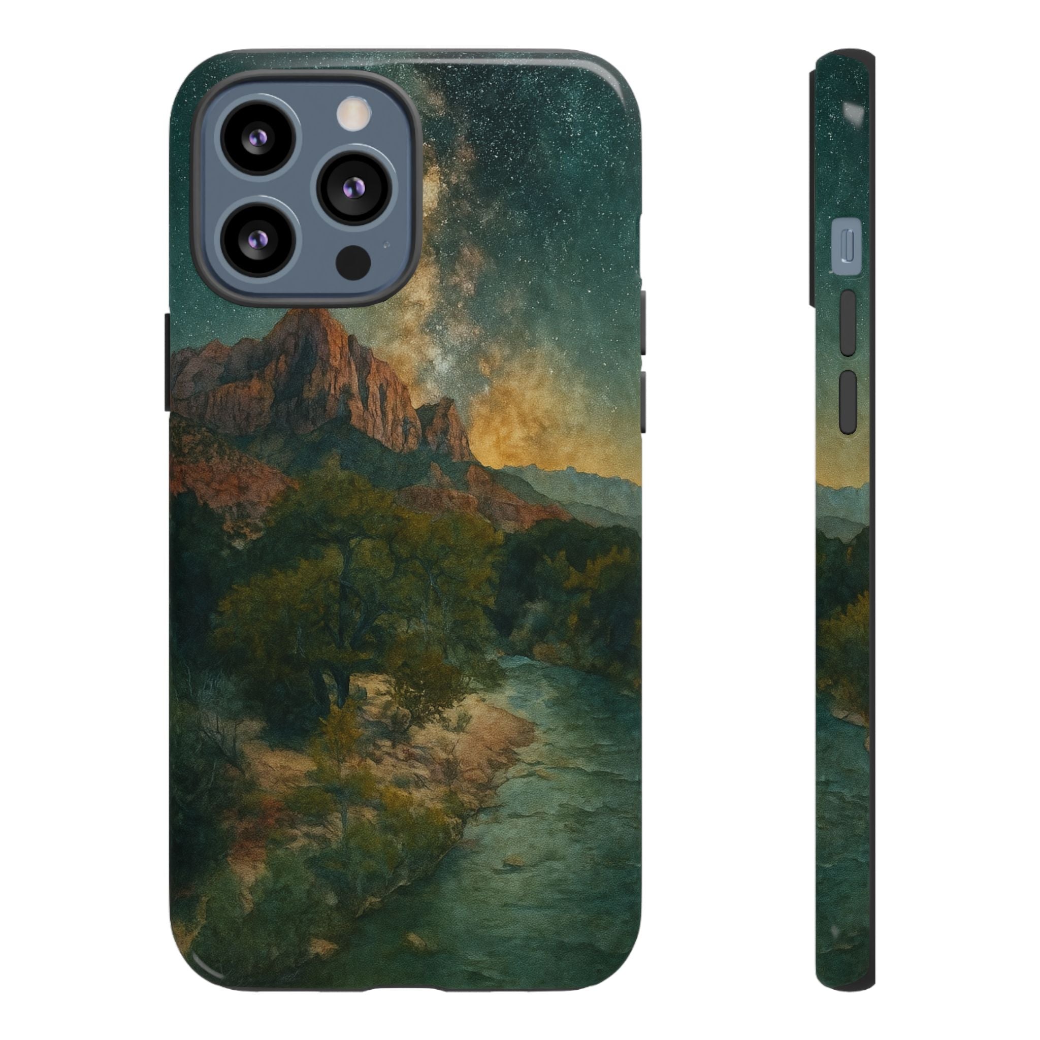Zion National Park Milky Way Stars Phone Case - Perfect Gift for Nature Lovers and Park Enthusiasts