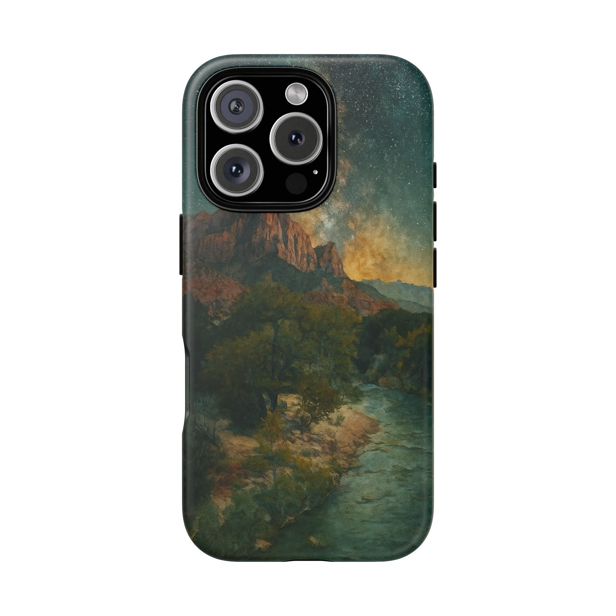 Zion National Park Milky Way Stars Phone Case - Perfect Gift for Nature Lovers and Park Enthusiasts