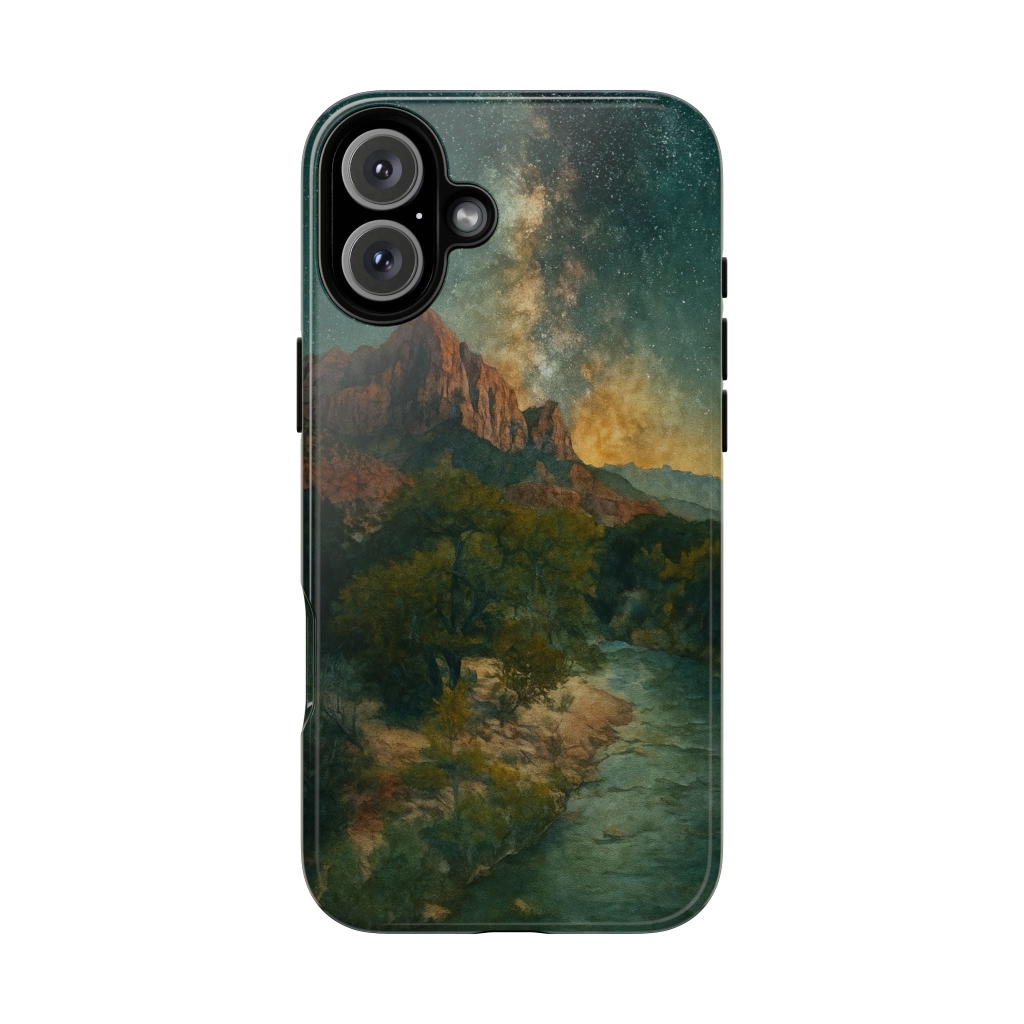 Zion National Park Milky Way Stars Phone Case - Perfect Gift for Nature Lovers and Park Enthusiasts