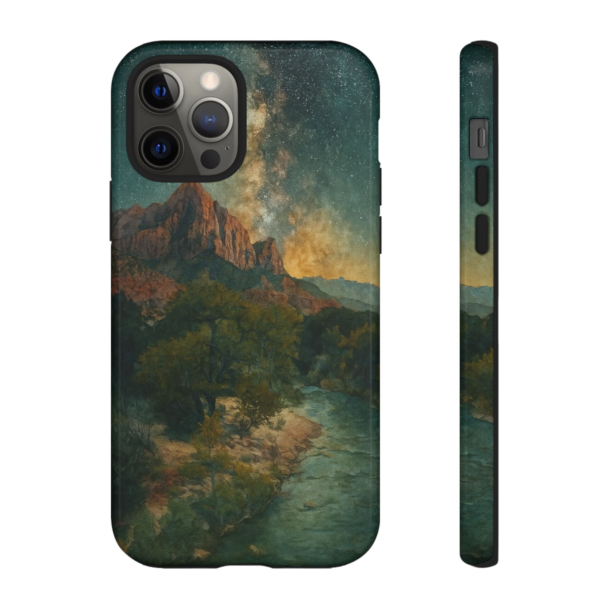 Zion National Park Milky Way Stars Phone Case - Perfect Gift for Nature Lovers and Park Enthusiasts