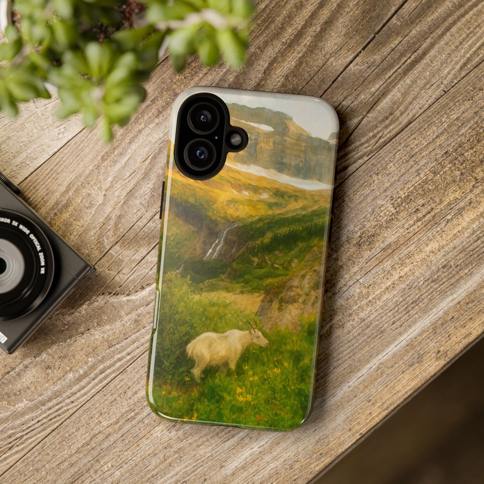 Glacier National Park Mountain Goat Phone Case - Perfect Gift for Nature Lovers and Park Enthusiasts