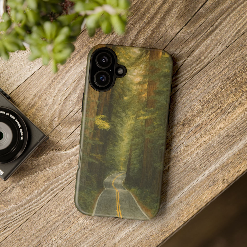 Redwoods National Park Road Phone Case - Perfect Gift for Nature Lovers and Park Enthusiasts