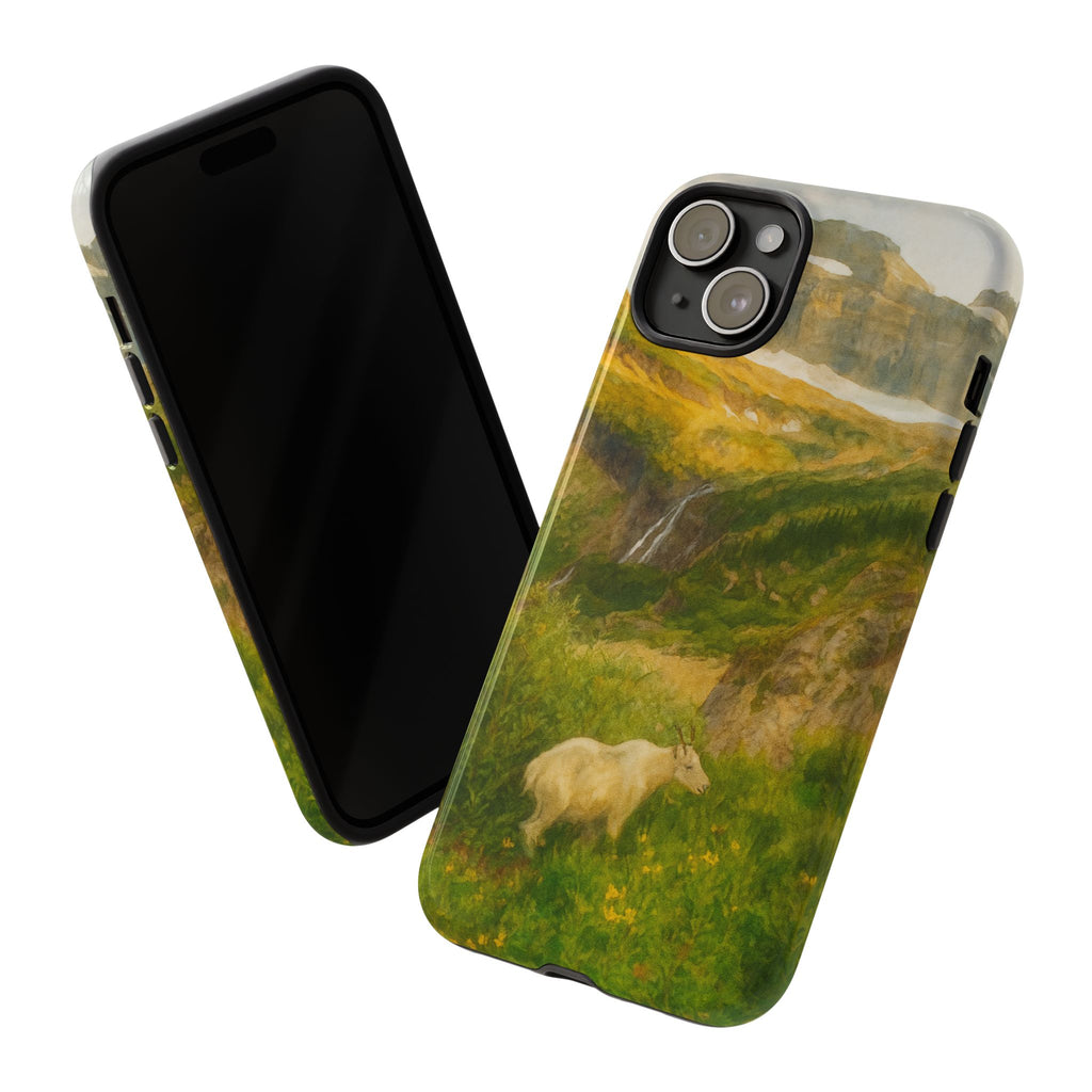 Glacier National Park Mountain Goat Phone Case - Perfect Gift for Nature Lovers and Park Enthusiasts