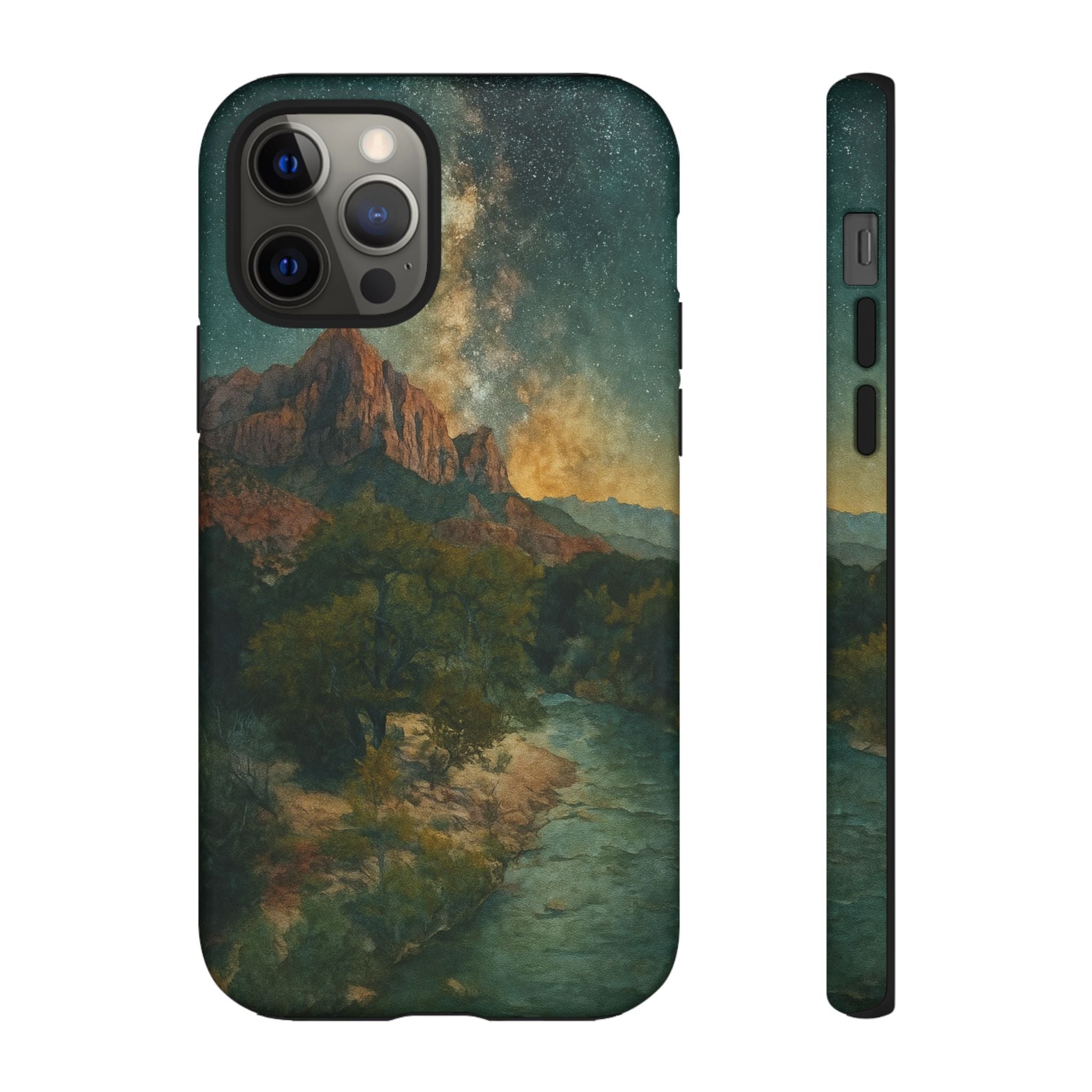 Zion National Park Milky Way Stars Phone Case - Perfect Gift for Nature Lovers and Park Enthusiasts