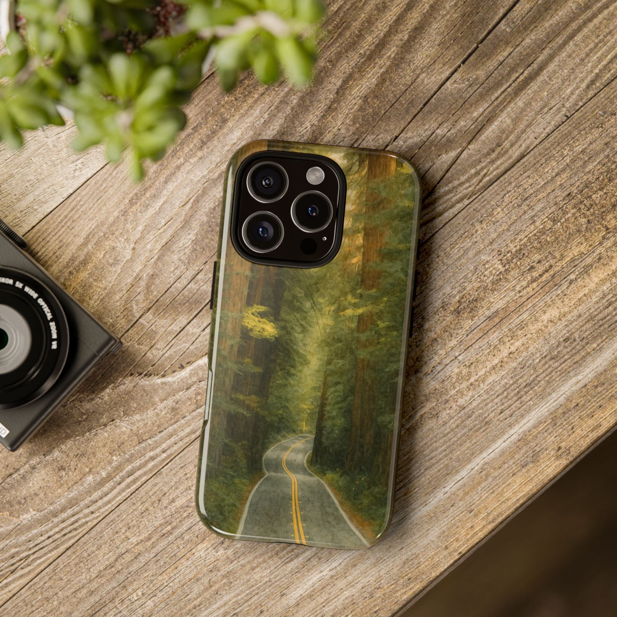 Redwoods National Park Road Phone Case - Perfect Gift for Nature Lovers and Park Enthusiasts