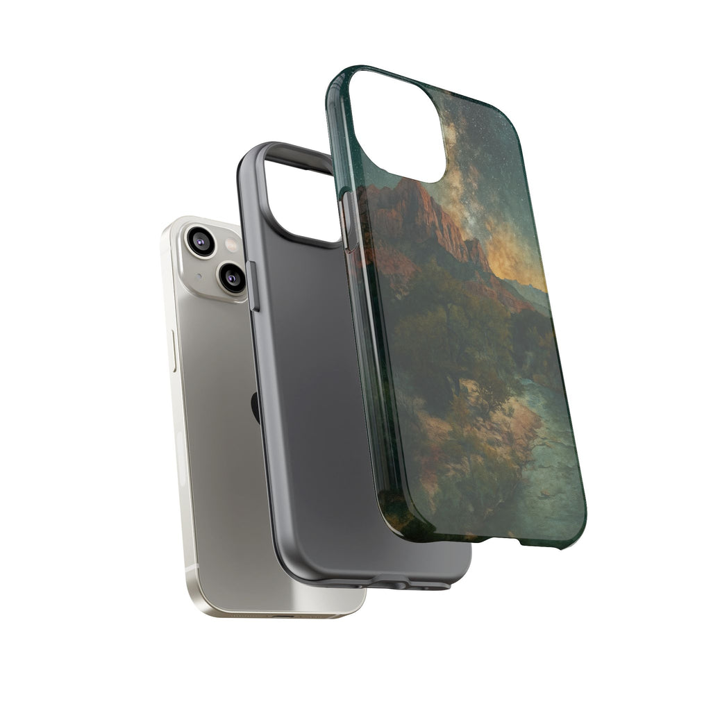 Zion National Park Milky Way Stars Phone Case - Perfect Gift for Nature Lovers and Park Enthusiasts
